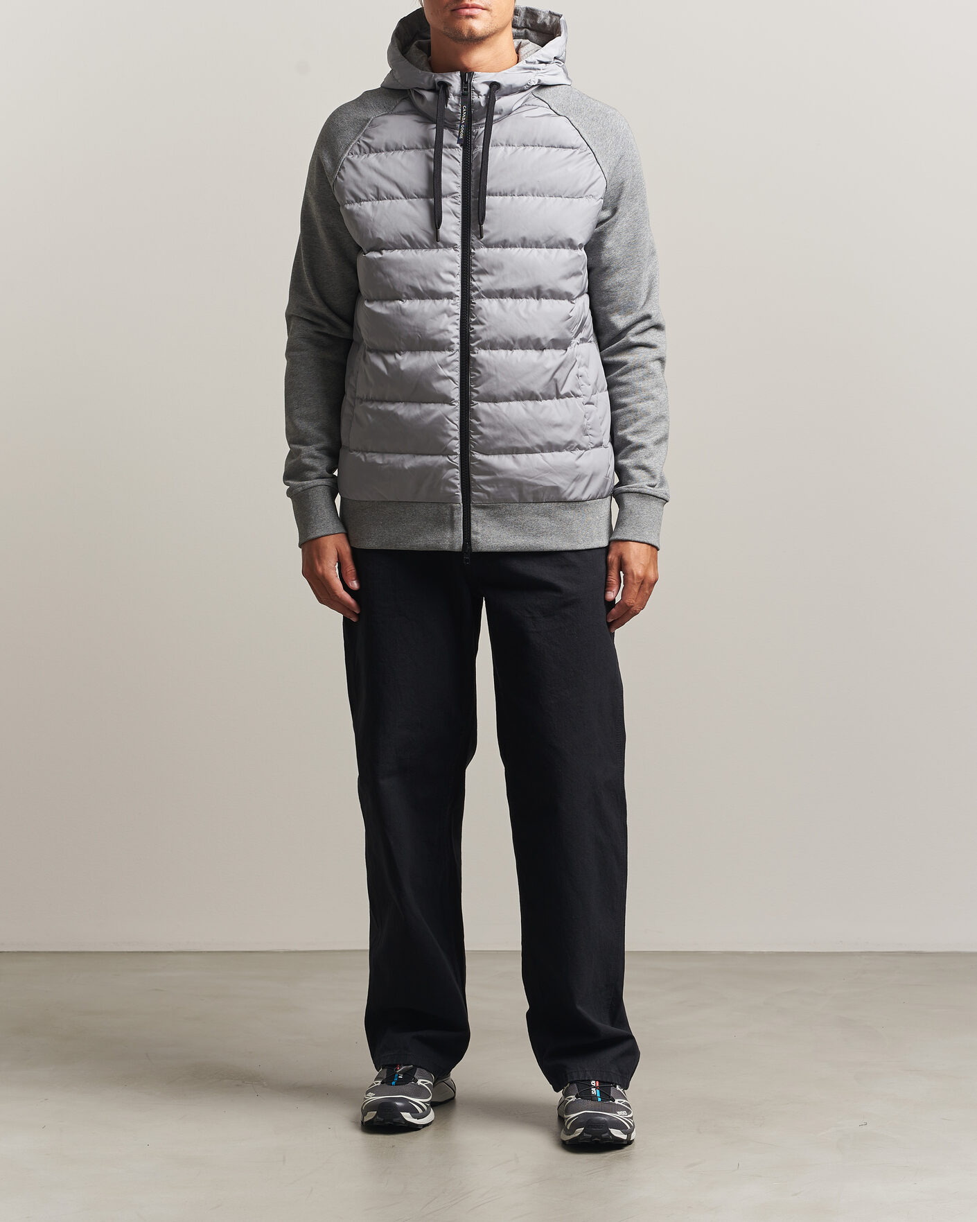 Homme | Manteaux Et Vestes | Canada Goose | Hybridge Huron Full Zip Hoody Stone Heather
