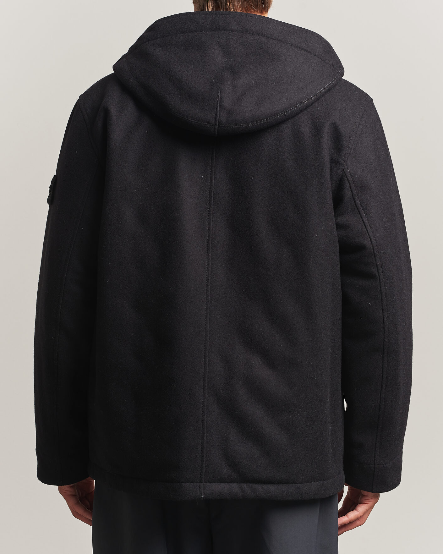 Homme | Manteaux Et Vestes | Stone Island | Ghost Wool/Nylon Flannel Short Parka Black