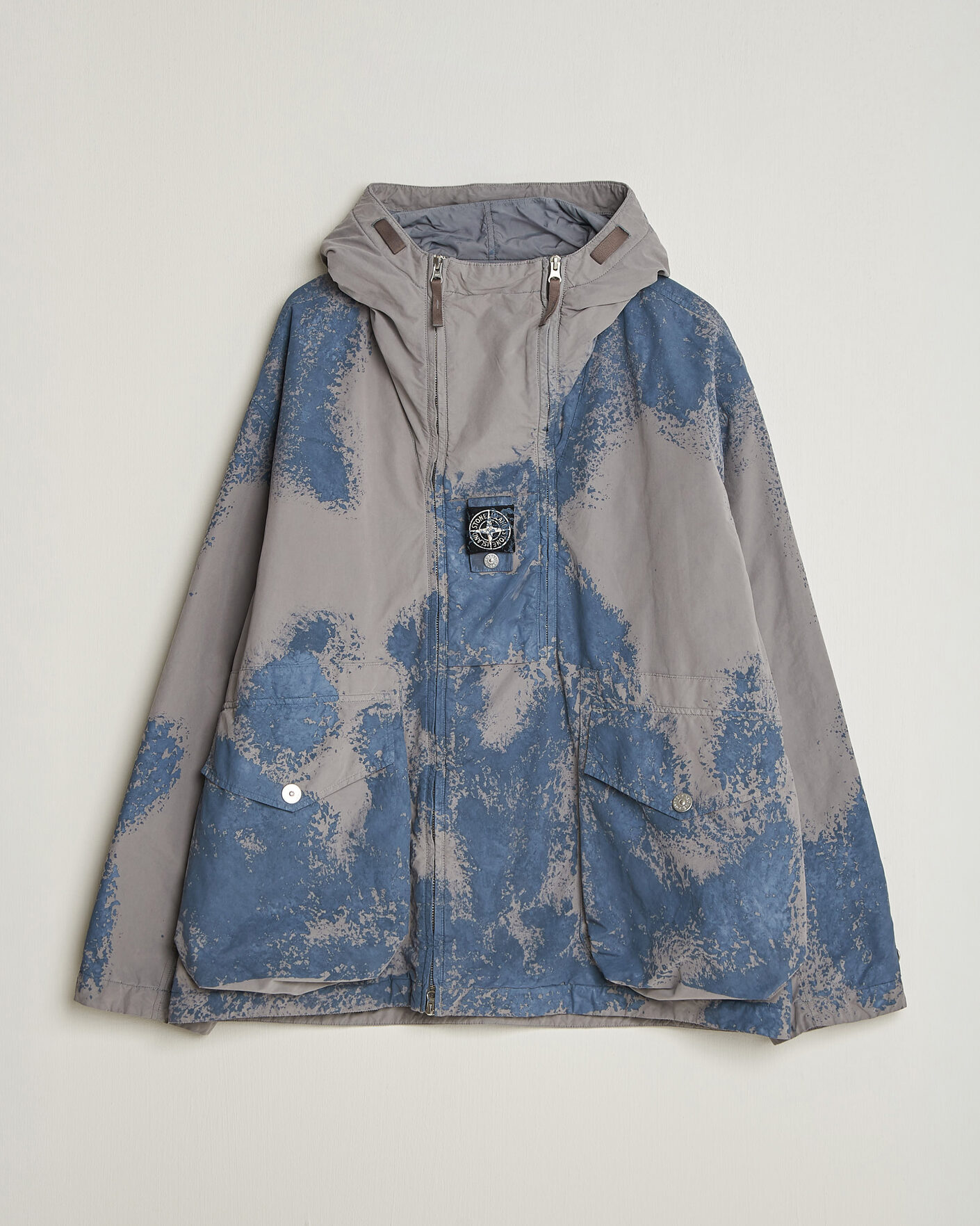 Homme | Manteaux Et Vestes | Stone Island | Hand Painted David Light TC Short Parka Grey