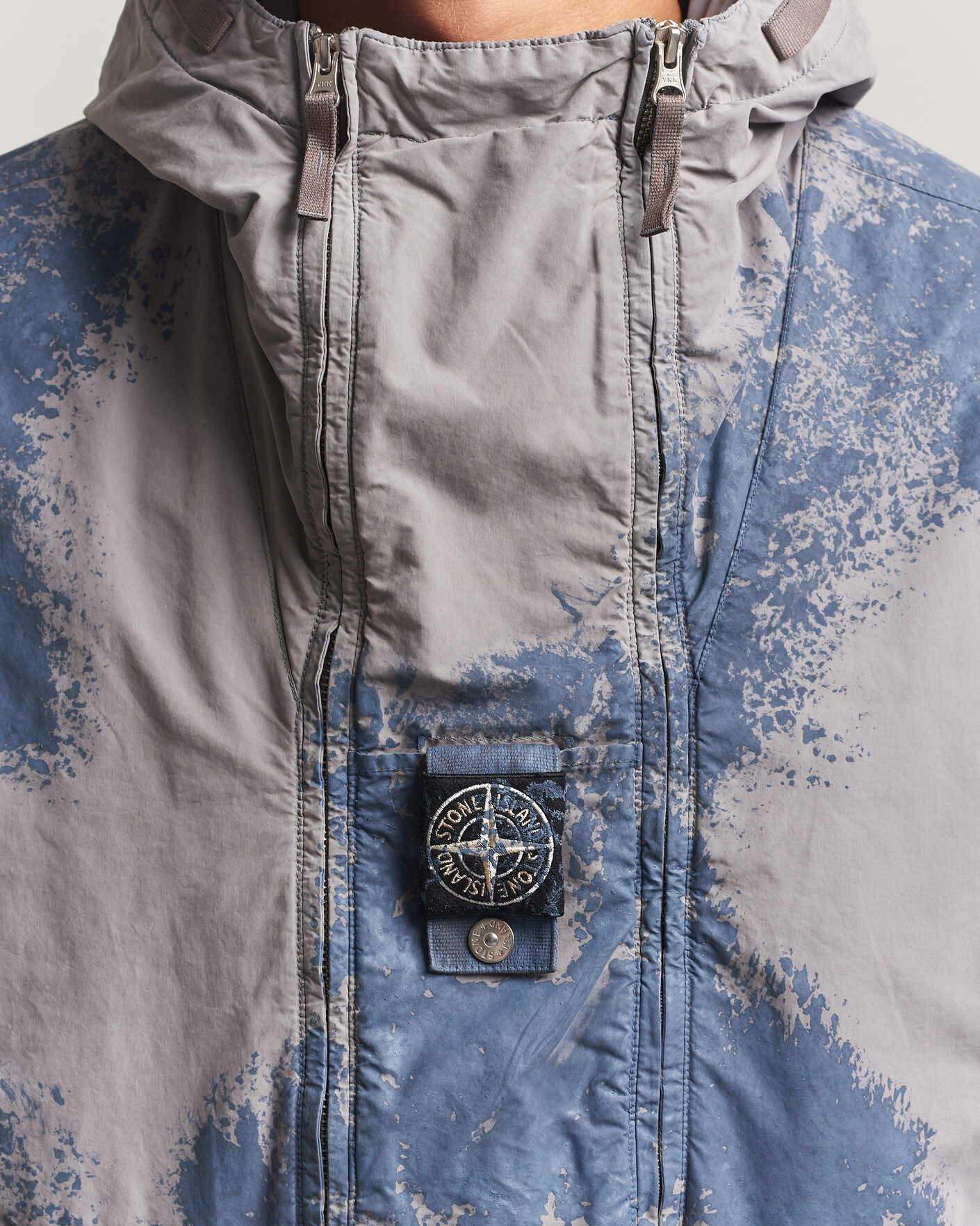 Homme | Manteaux Et Vestes | Stone Island | Hand Painted David Light TC Short Parka Grey