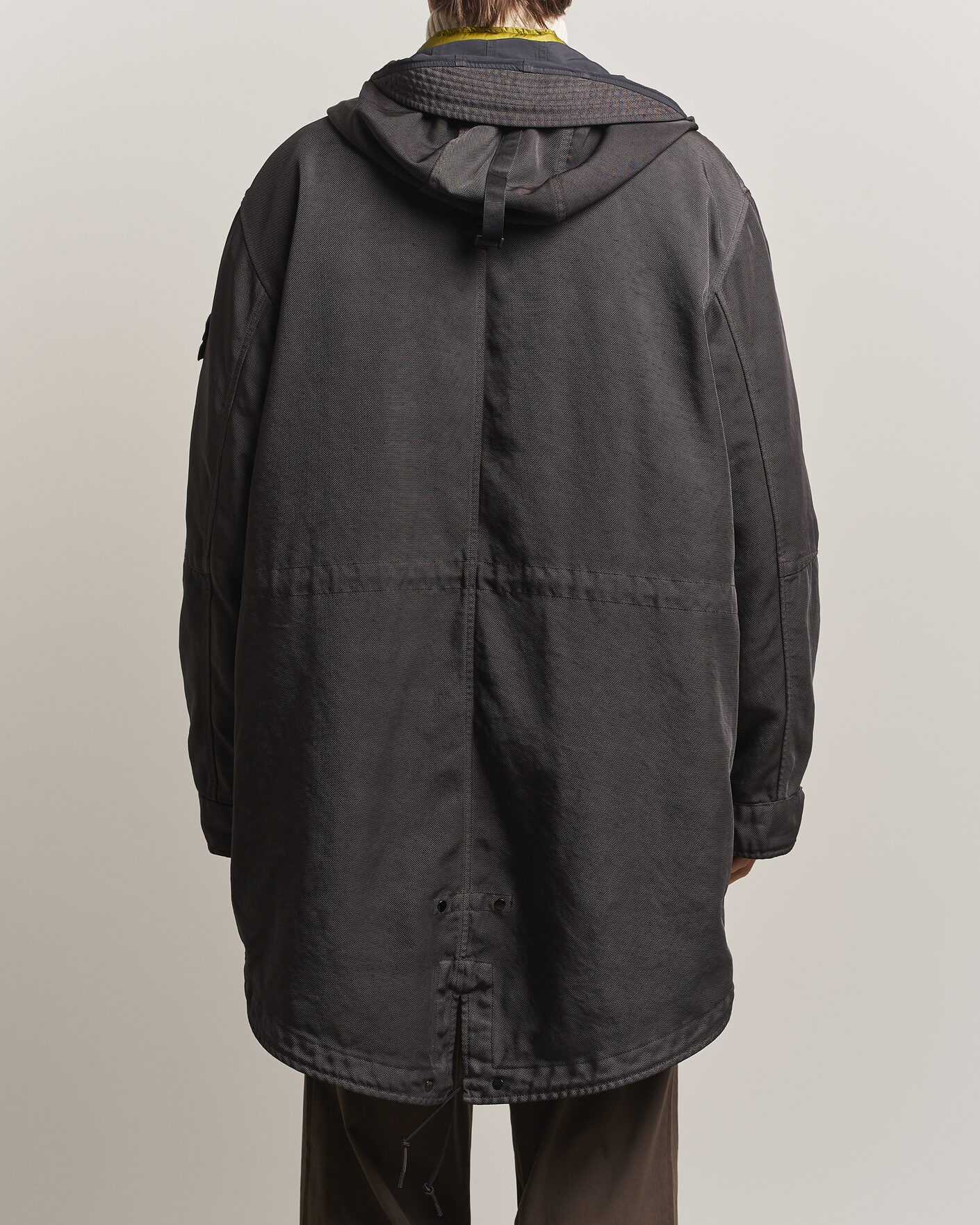 Homme | Manteaux Et Vestes | Stone Island | Dense Oxford Nylon TC Fishtail Parka Lead Grey