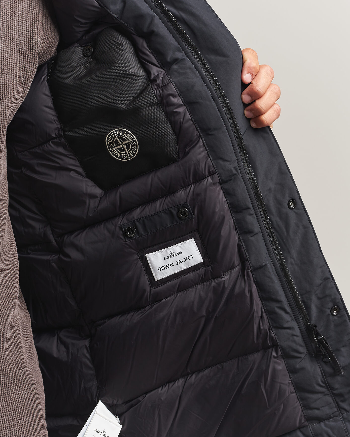 Homme | Manteaux Et Vestes | Stone Island | Micro Twill Padded Parka Black