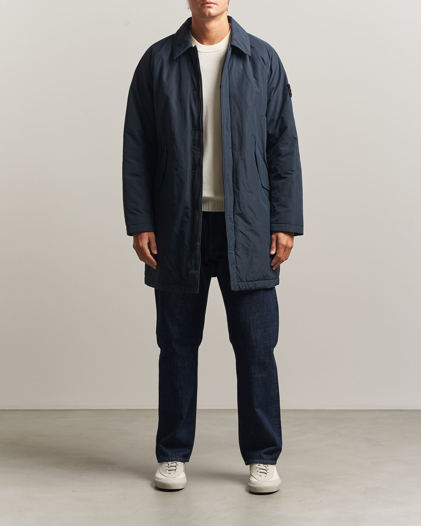 Homme | Manteaux Et Vestes | Stone Island | Micro Reps Padded Coat Navy Blue