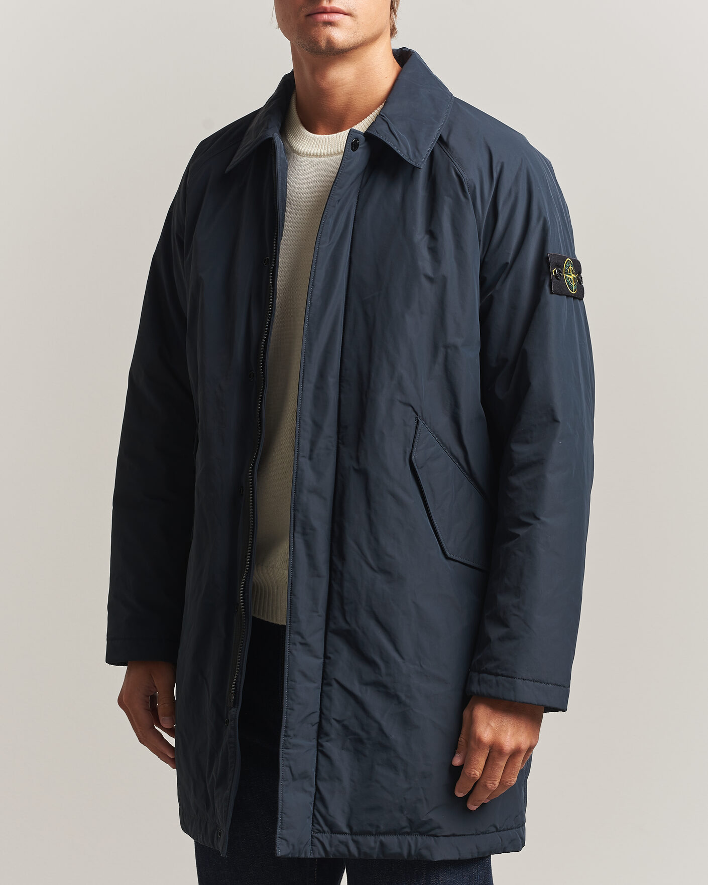 Homme | Manteaux Et Vestes | Stone Island | Micro Reps Padded Coat Navy Blue
