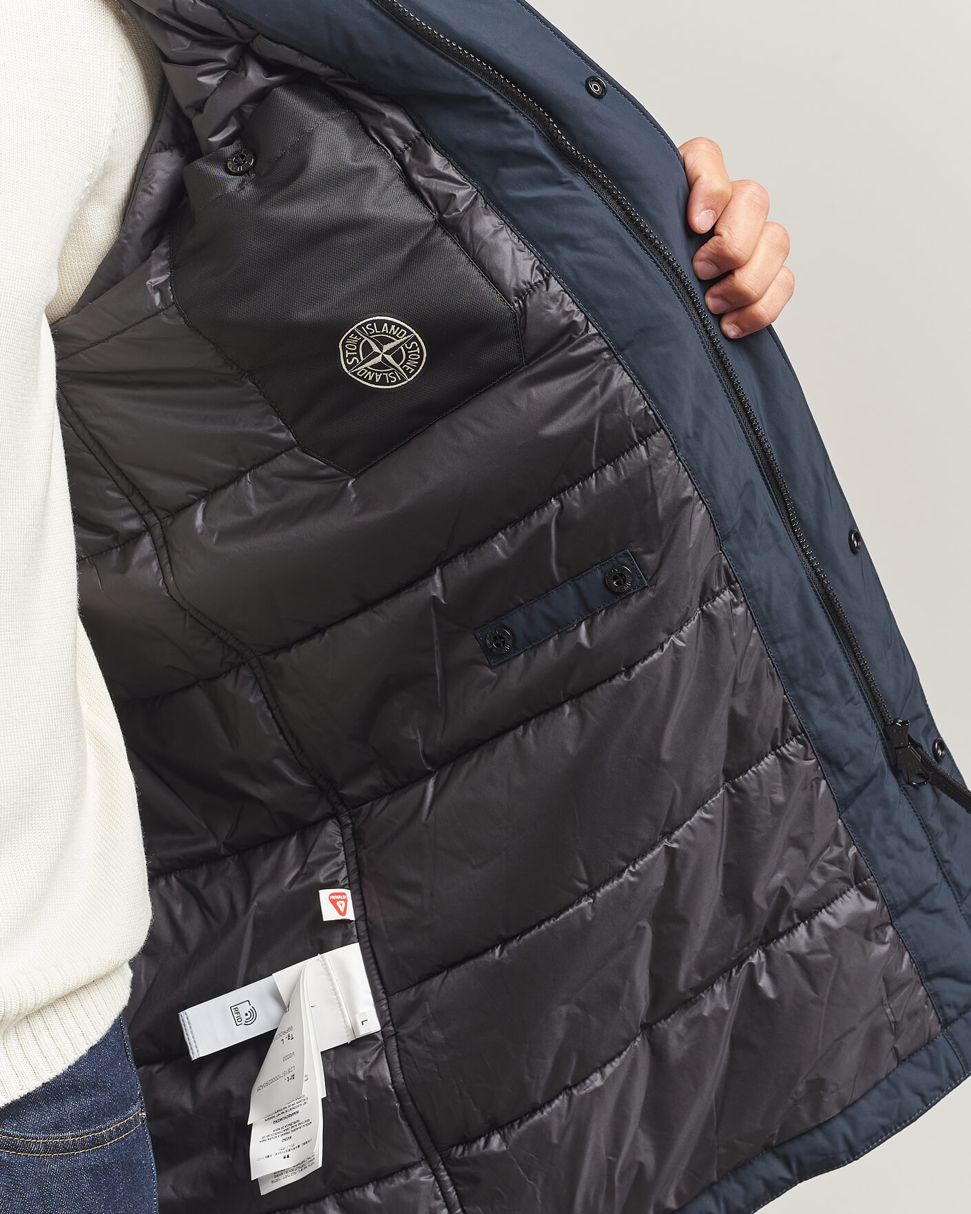 Homme | Manteaux Et Vestes | Stone Island | Micro Reps Padded Coat Navy Blue