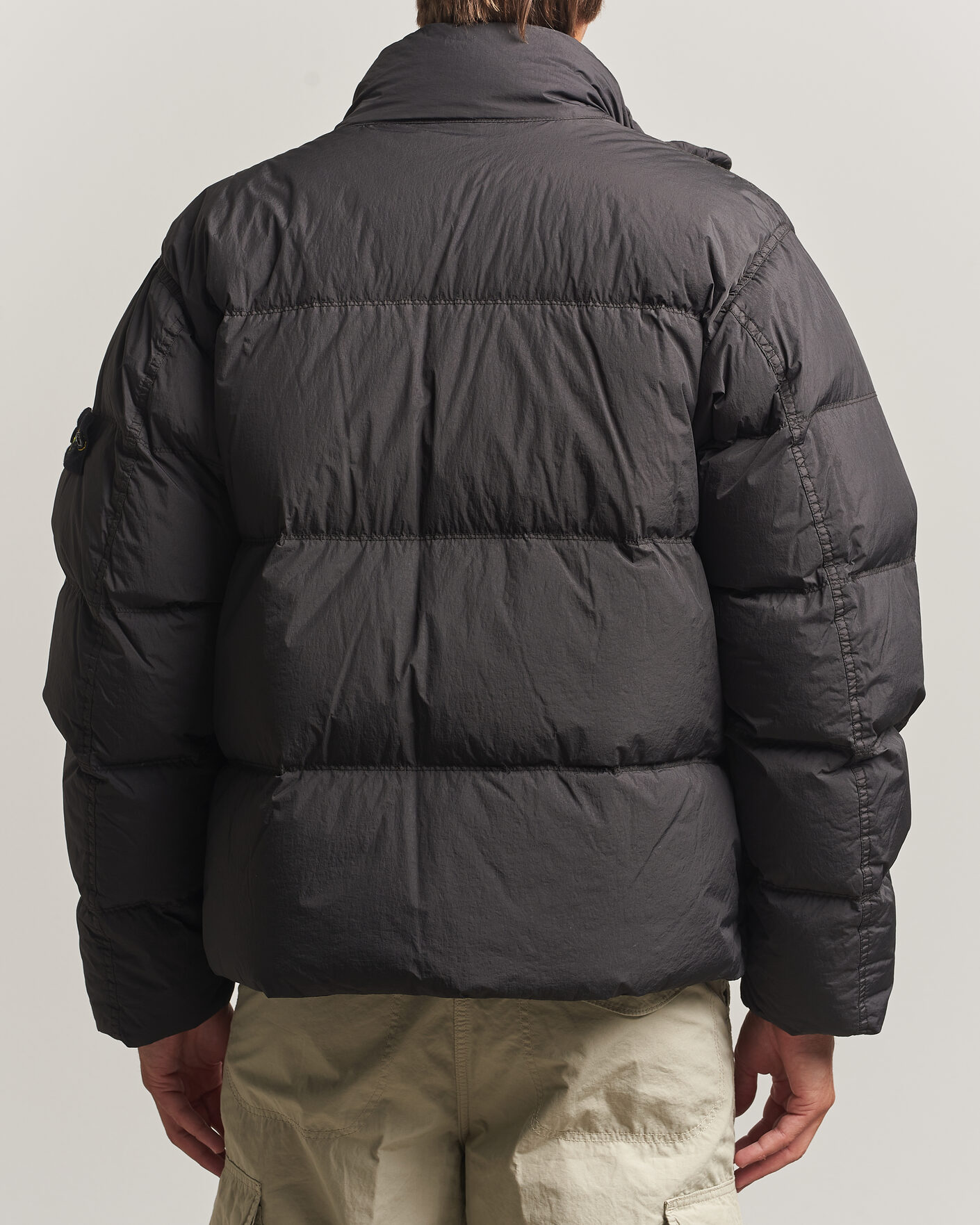 Homme | Manteaux Et Vestes | Stone Island | Crinkle Reps Padded Down Jacket Lead Grey