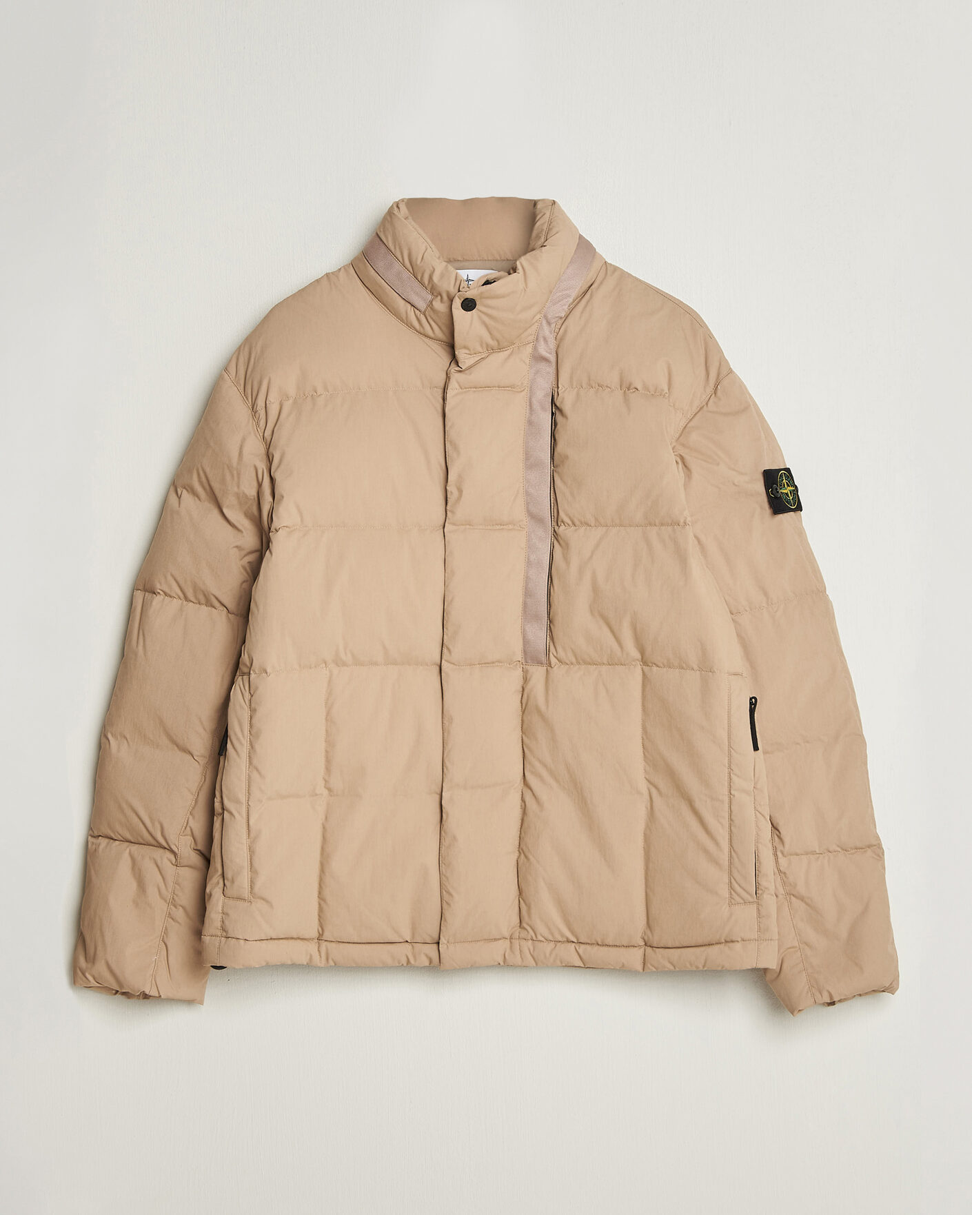 Homme | Manteaux Et Vestes | Stone Island | Cotton/Nylon Padded Down Jacket Biscuit