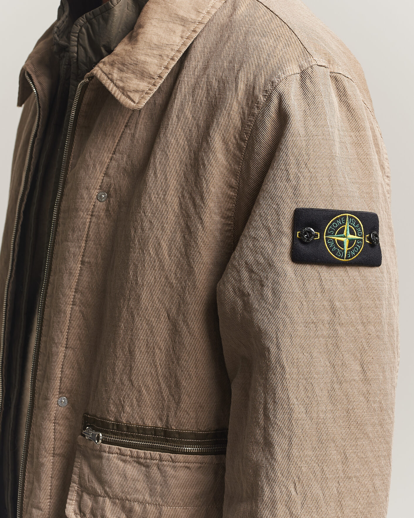 Homme | Manteaux Et Vestes | Stone Island | Diagonal Cotton/Wool Field Jacket Biscuit
