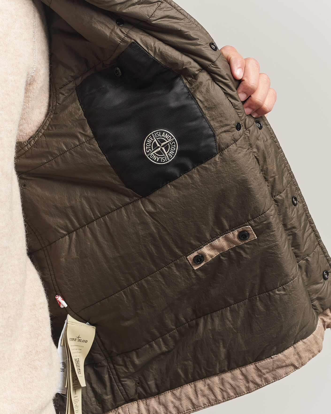 Homme | Manteaux Et Vestes | Stone Island | Diagonal Cotton/Wool Field Jacket Biscuit