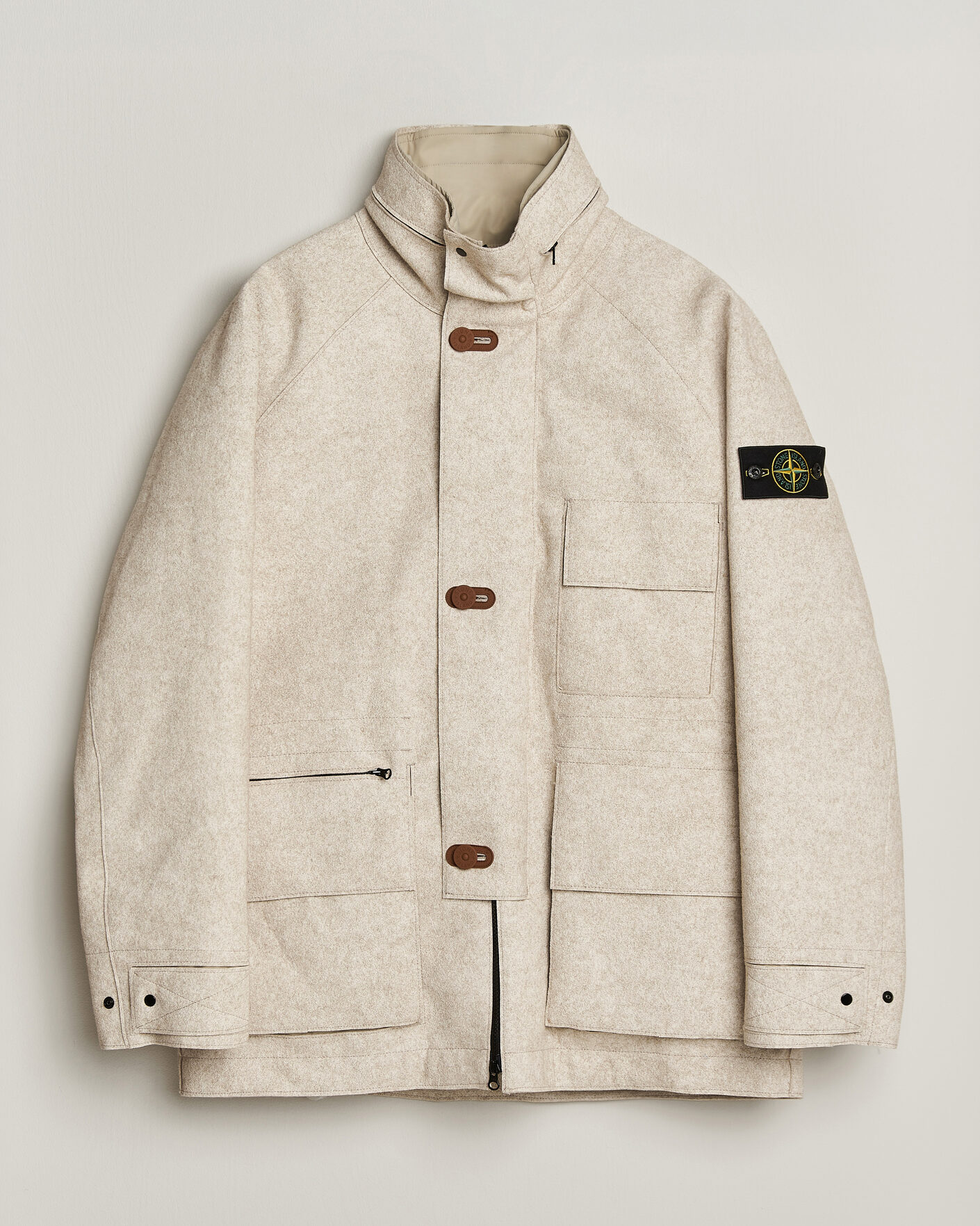 Homme | Manteaux Et Vestes | Stone Island | Panno Coagulato Coat Biscuit