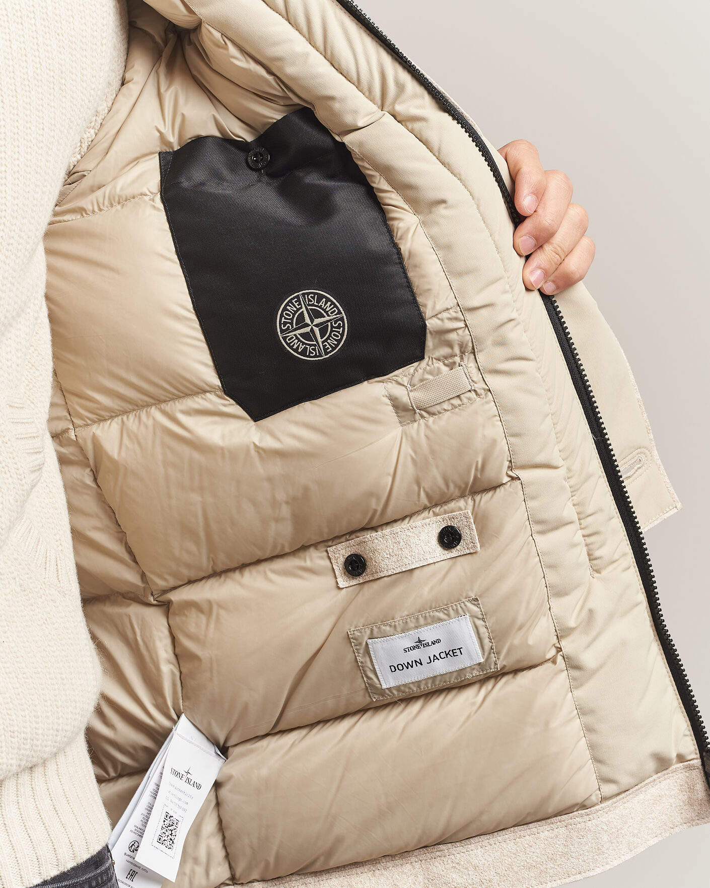 Homme | Manteaux Et Vestes | Stone Island | Panno Coagulato Coat Biscuit