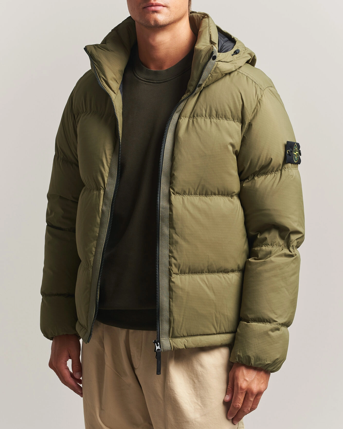 Homme | Manteaux Et Vestes | Stone Island | Matt Ripstop Cordura Down Jacket Green
