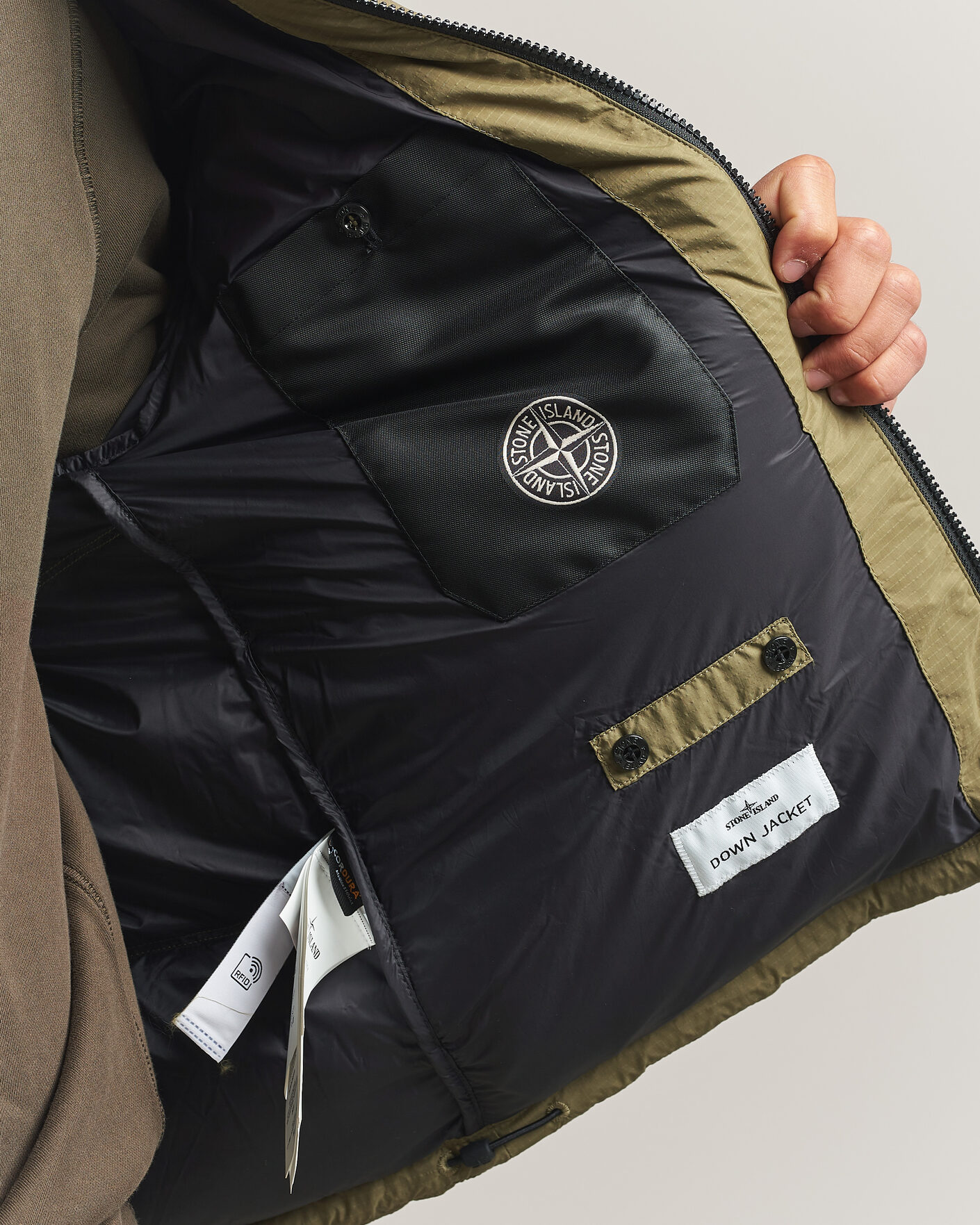 Homme | Manteaux Et Vestes | Stone Island | Matt Ripstop Cordura Down Jacket Green