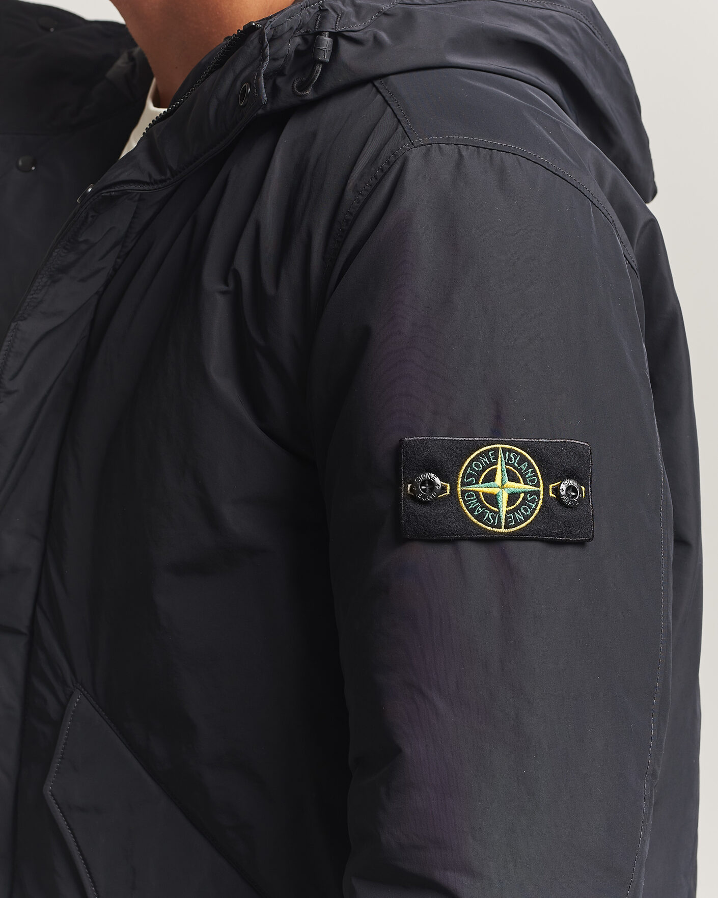 Homme | Manteaux Et Vestes | Stone Island | Micro Twill Hood Jacket Black 
