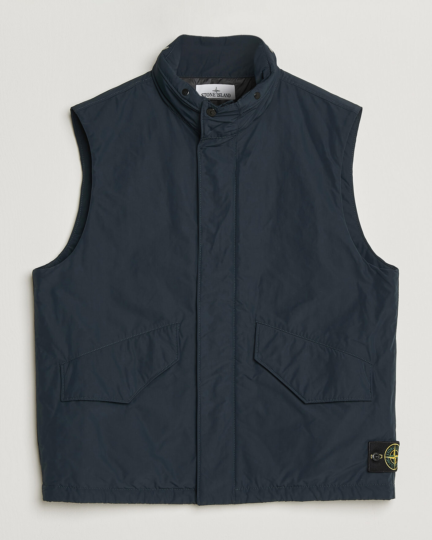 Homme | Gilets | Stone Island | Micro Twill Padded Vest Navy Blue