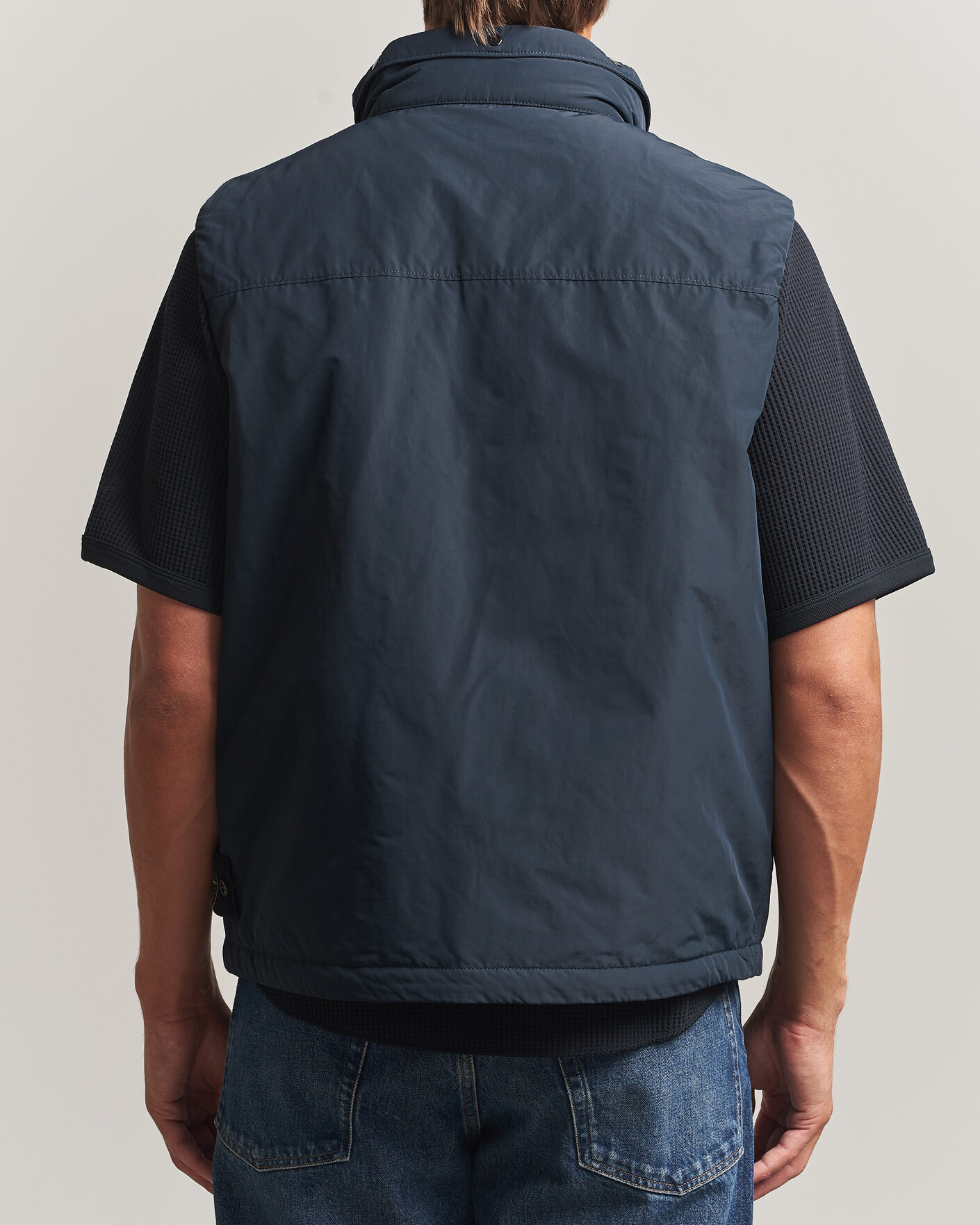 Homme | Gilets | Stone Island | Micro Twill Padded Vest Navy Blue