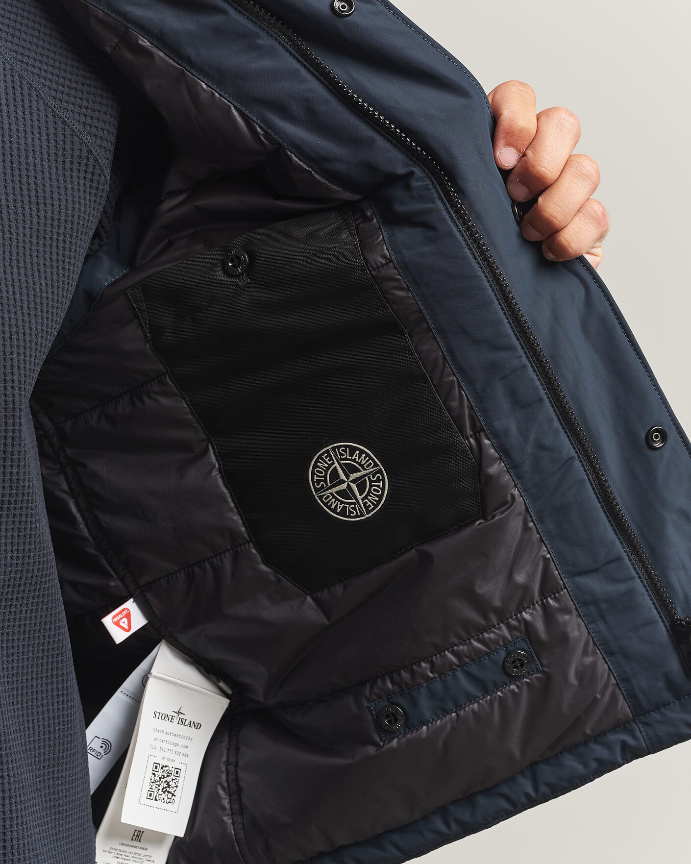 Homme | Gilets | Stone Island | Micro Twill Padded Vest Navy Blue