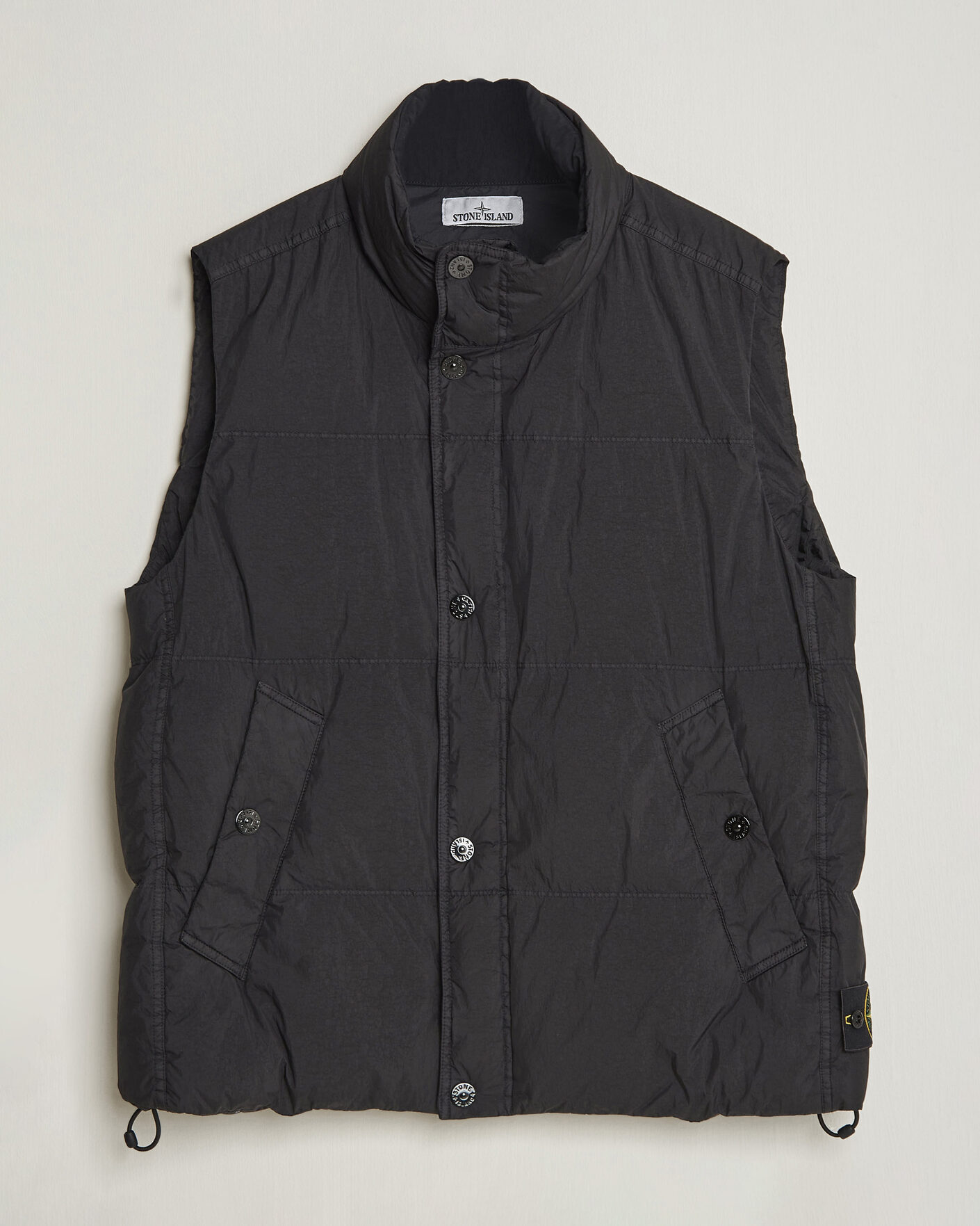 Homme | Gilets | Stone Island | Crinkle Reps Down Vest Black