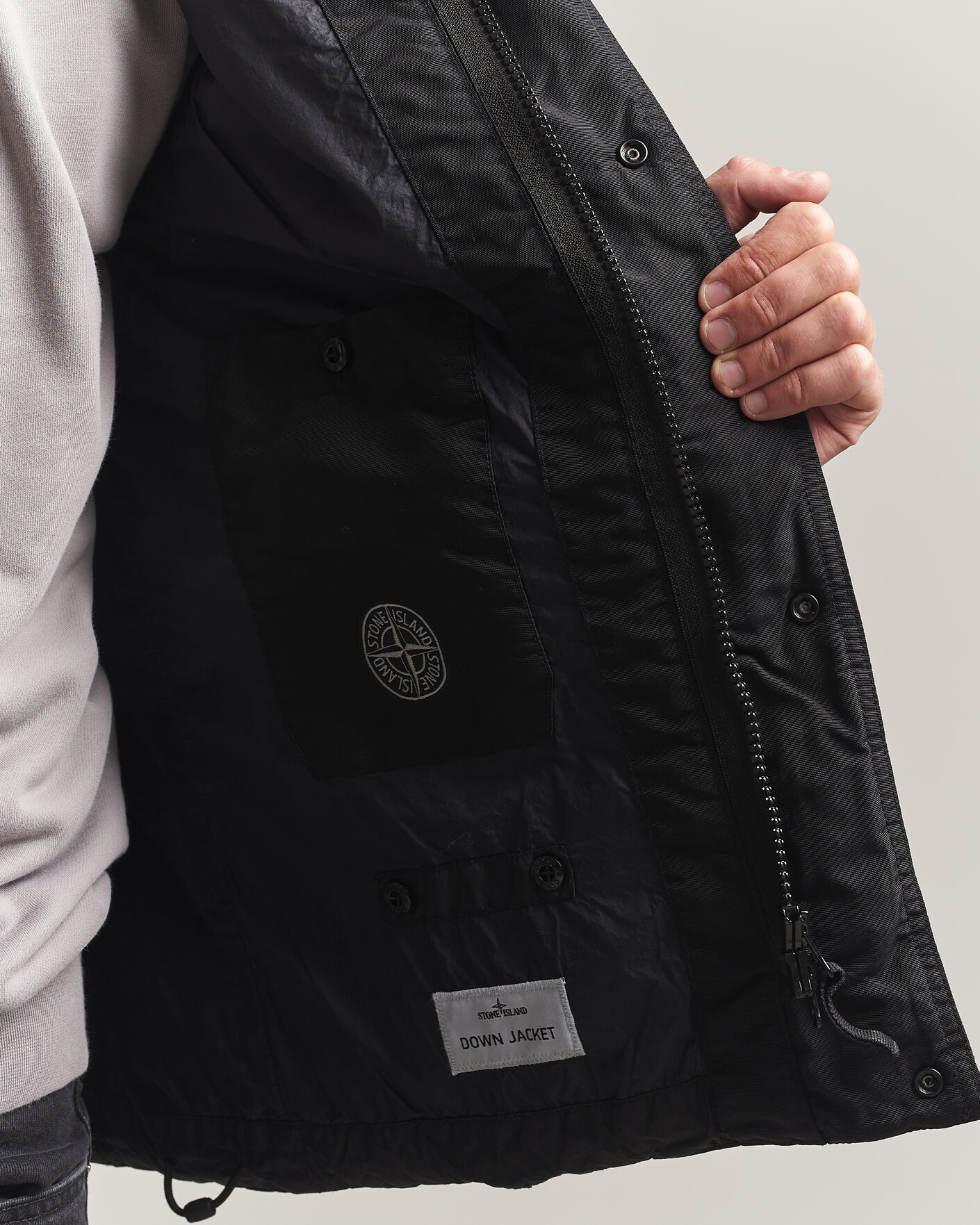 Homme | Gilets | Stone Island | Crinkle Reps Down Vest Black