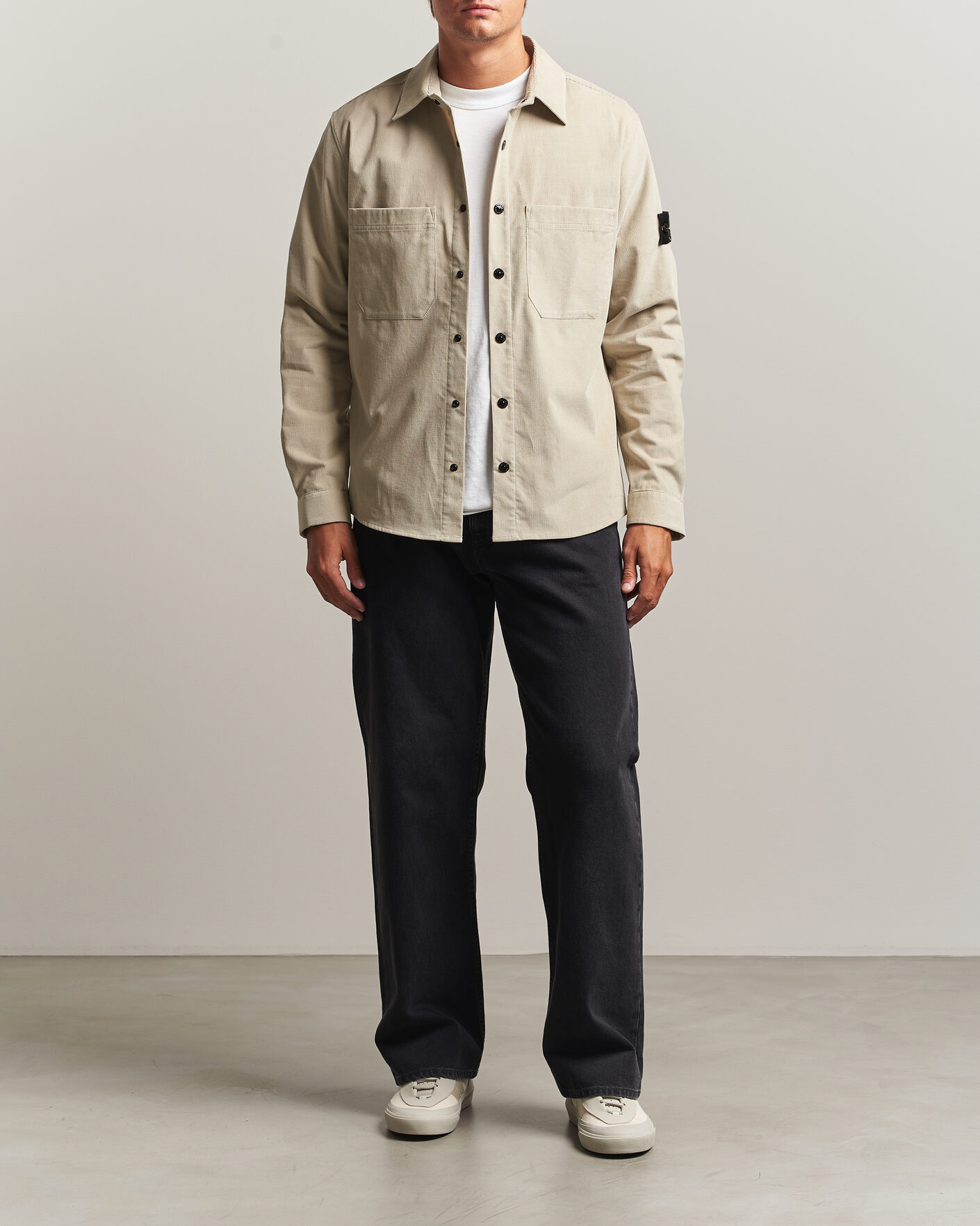 Homme | Chemises | Stone Island | Micro Cord Overshirt Sand