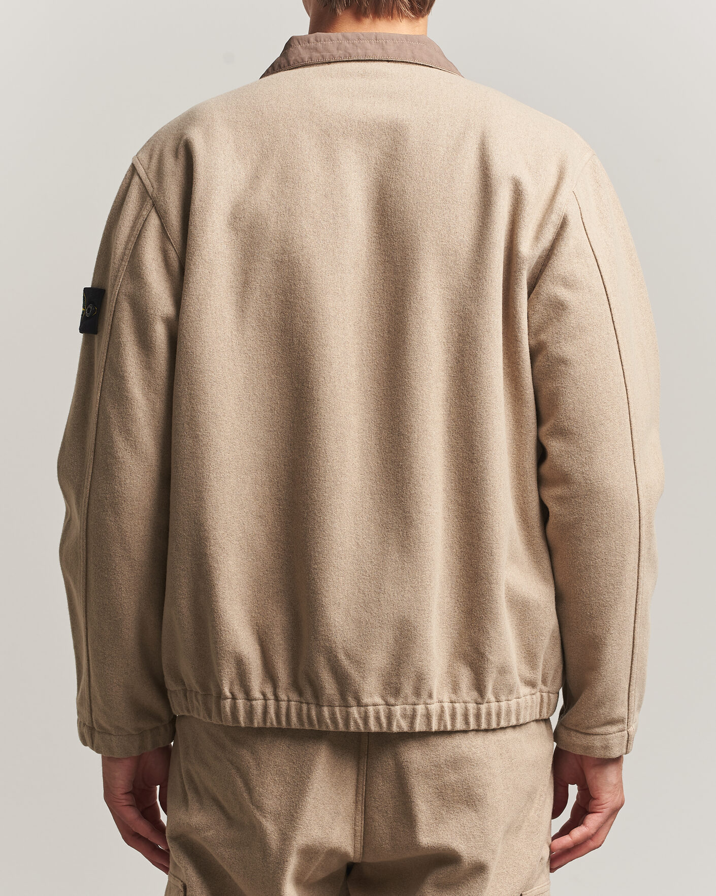 Homme | Manteaux Et Vestes | Stone Island | Wool/Nylon Flannel Jacket Biscuit