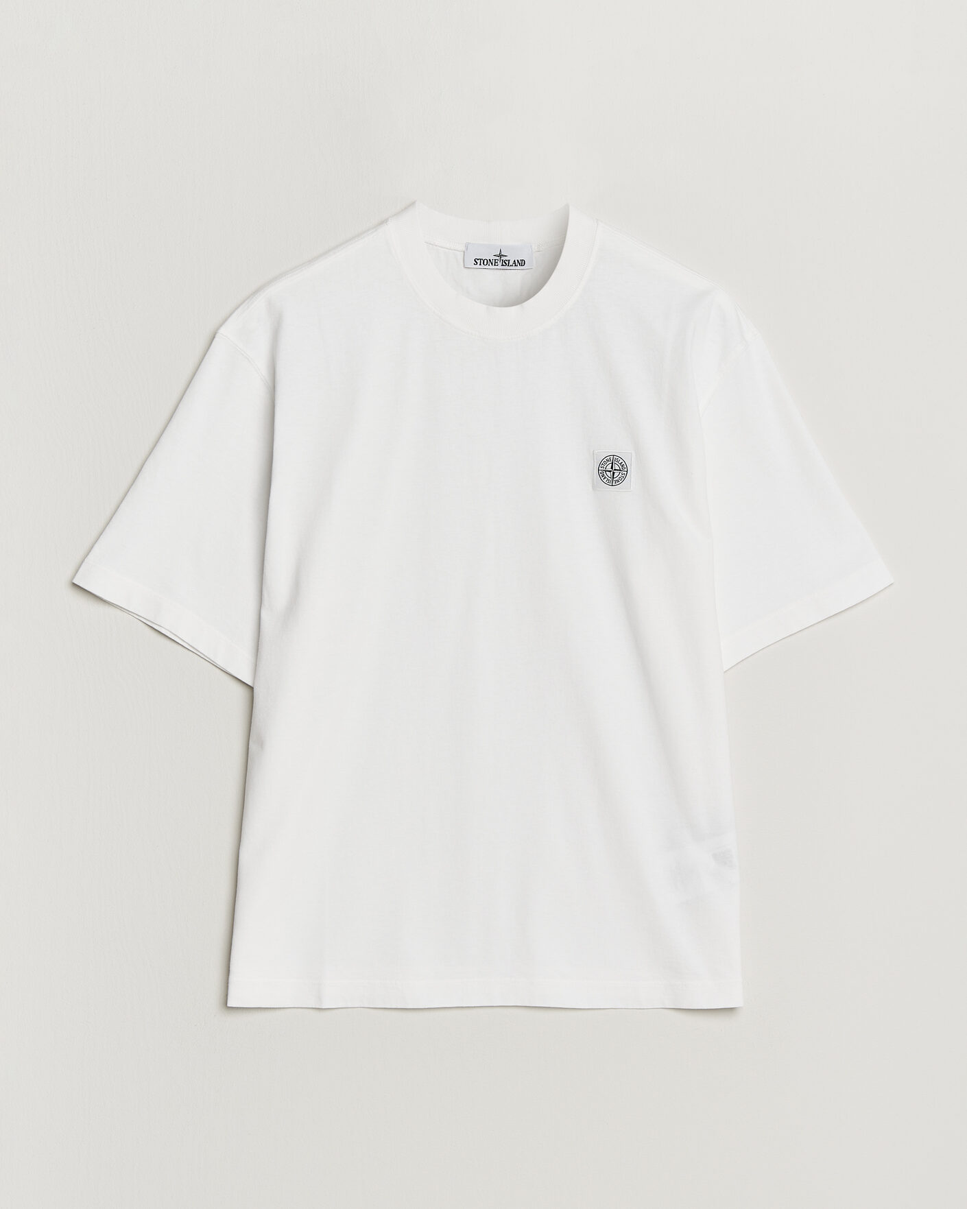 Homme | T-shirts | Stone Island | Combed Organic Cotton T-Shirt White
