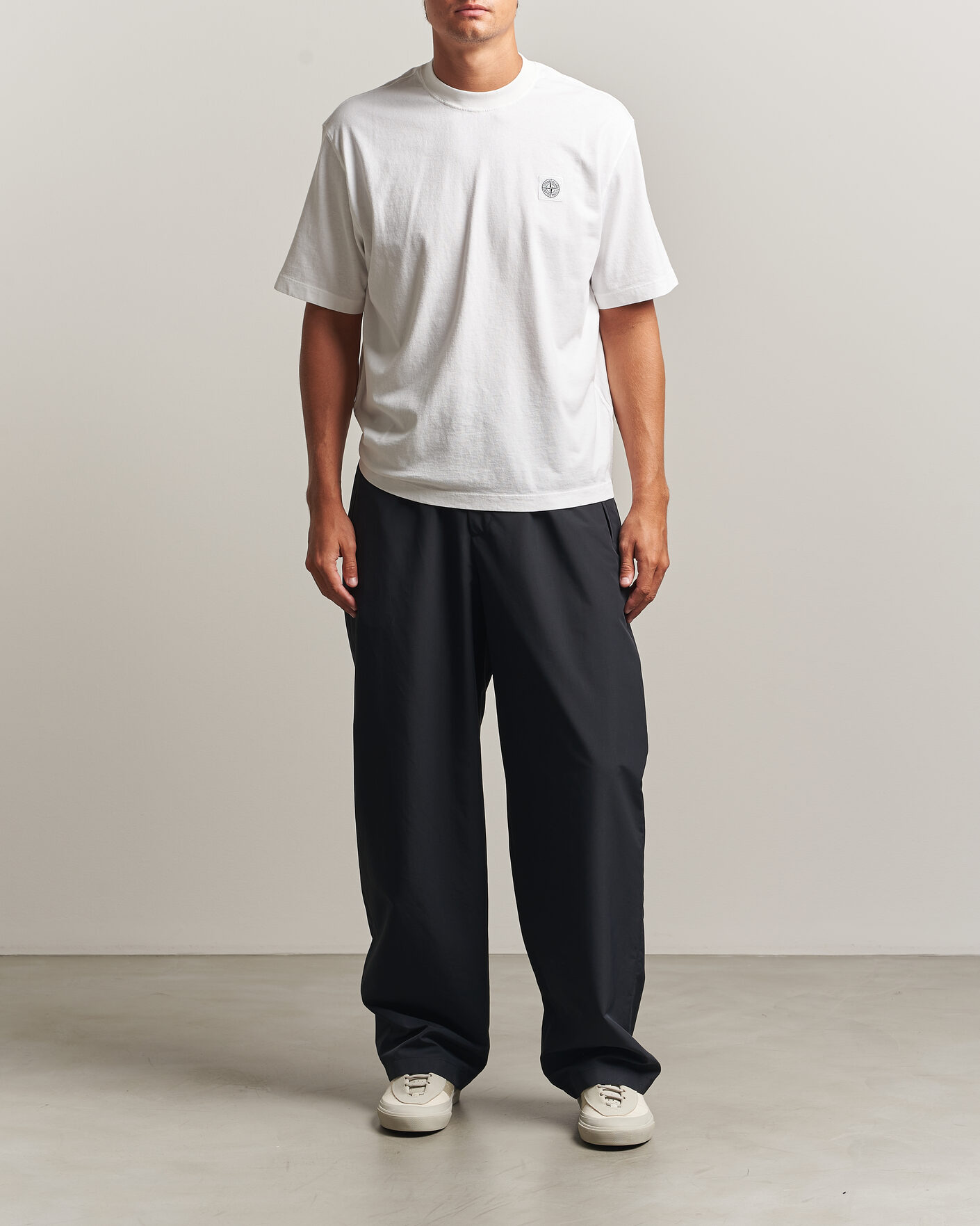 Homme | T-shirts | Stone Island | Combed Organic Cotton T-Shirt White