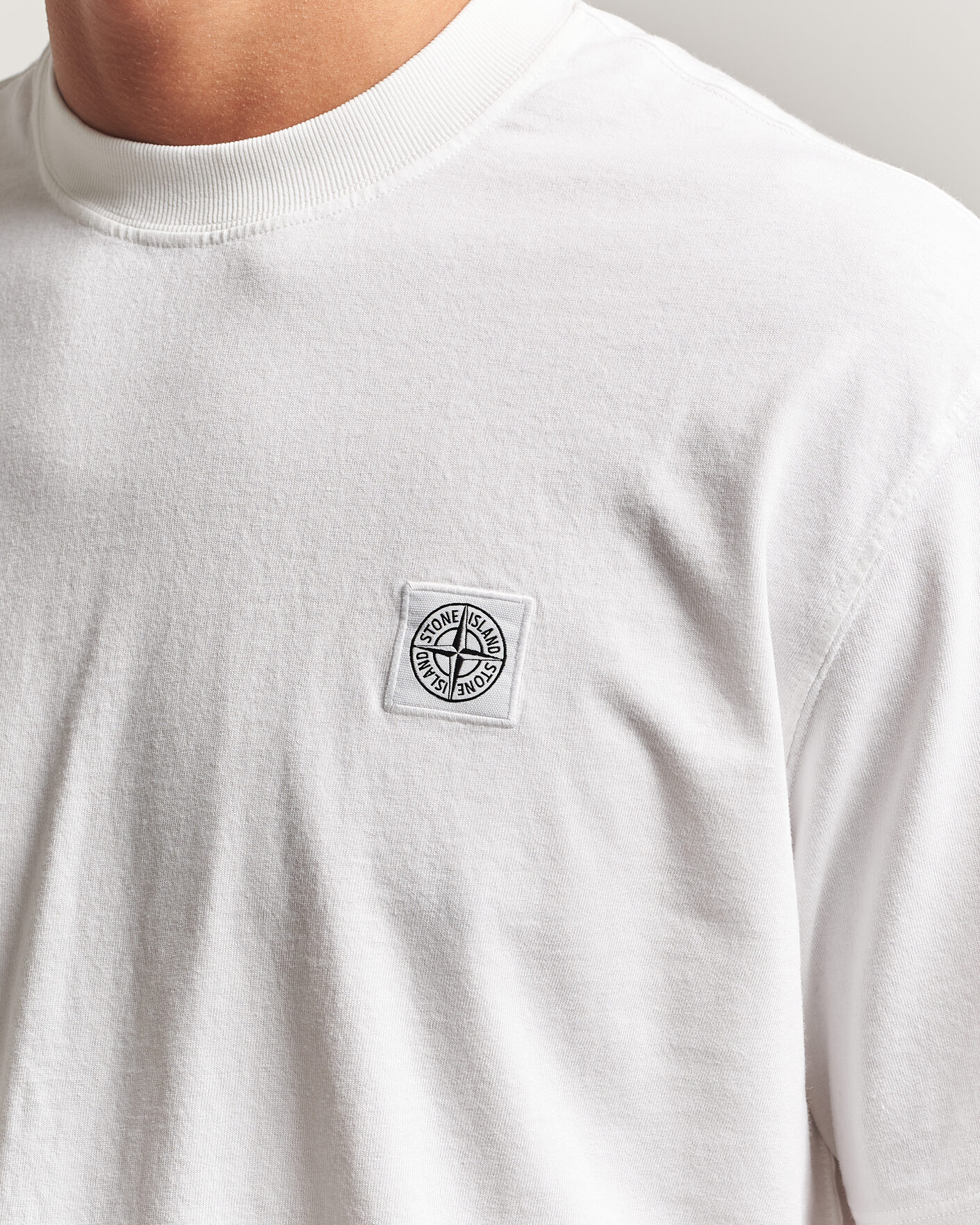 Homme | T-shirts | Stone Island | Combed Organic Cotton T-Shirt White