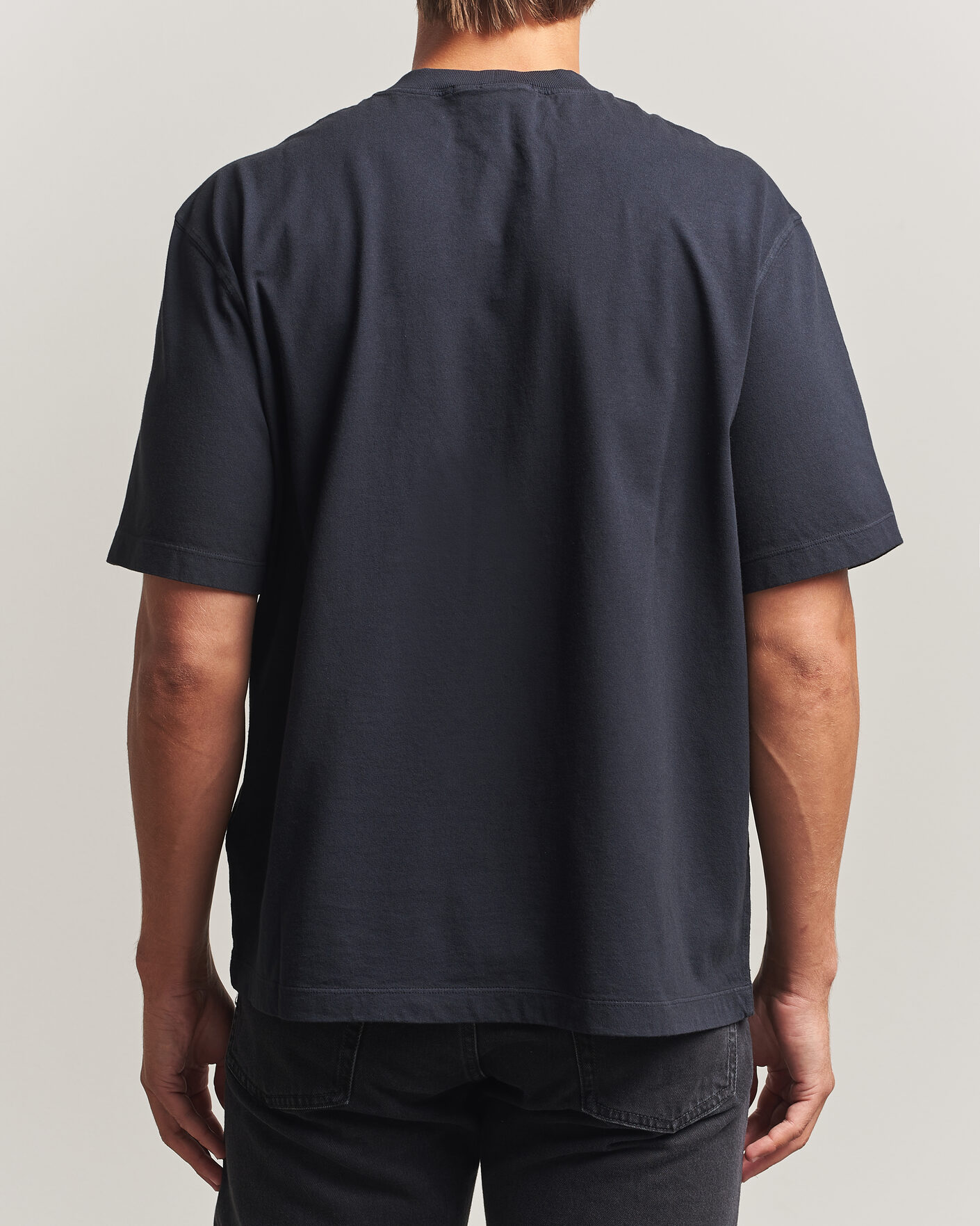 Homme | T-shirts | Stone Island | Combed Organic Cotton T-Shirt Navy Blue