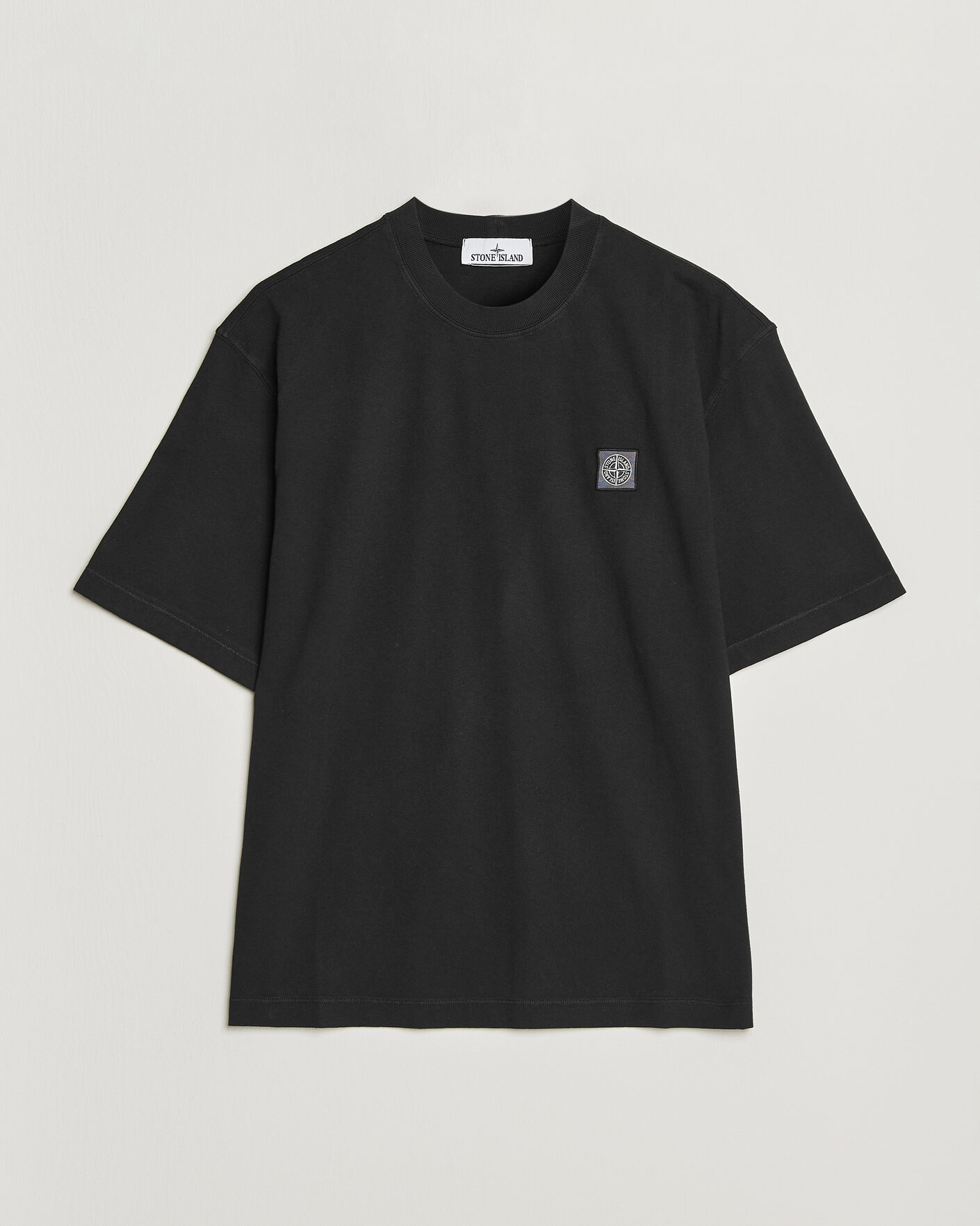 Homme | T-shirts | Stone Island | Combed Organic Cotton T-Shirt Black