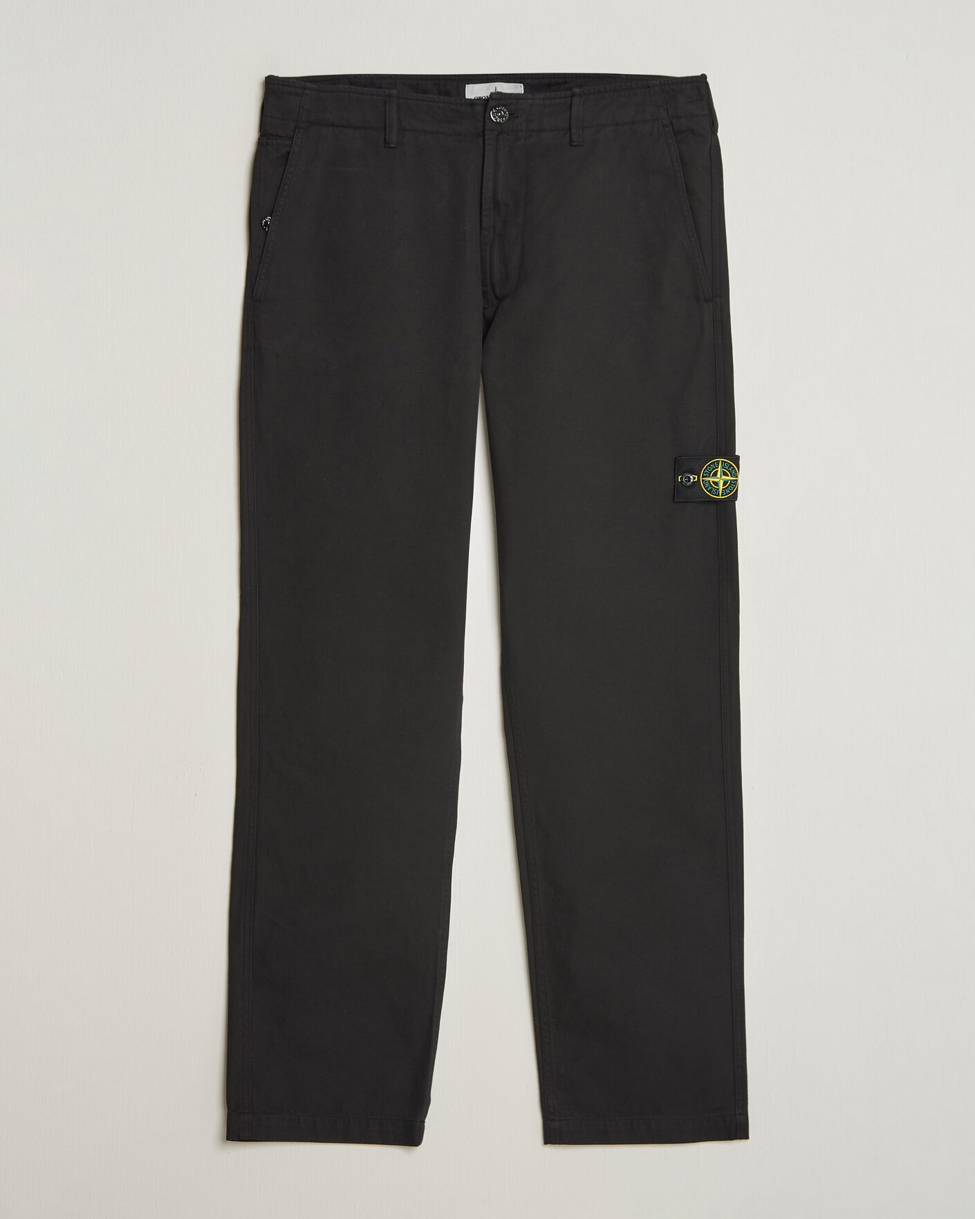 Homme | Pantalons | Stone Island | Dense Cotton Twill Pants Black