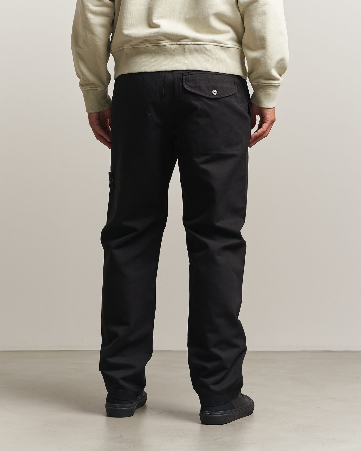 Homme | Pantalons | Stone Island | Dense Cotton Twill Pants Black