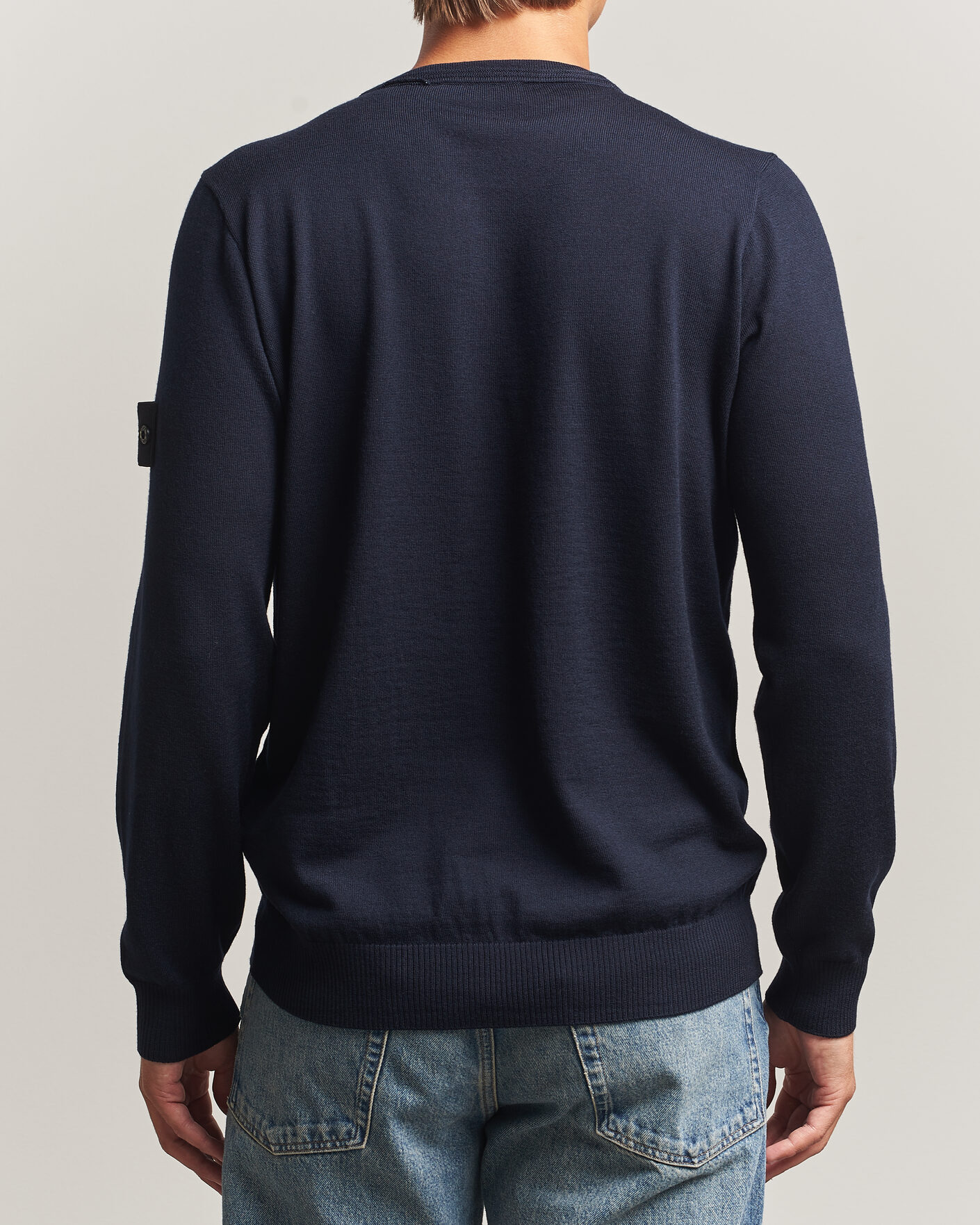 Homme | Pulls Et Tricots | Stone Island | Light Pure Wool Crew Neck Navy Blue