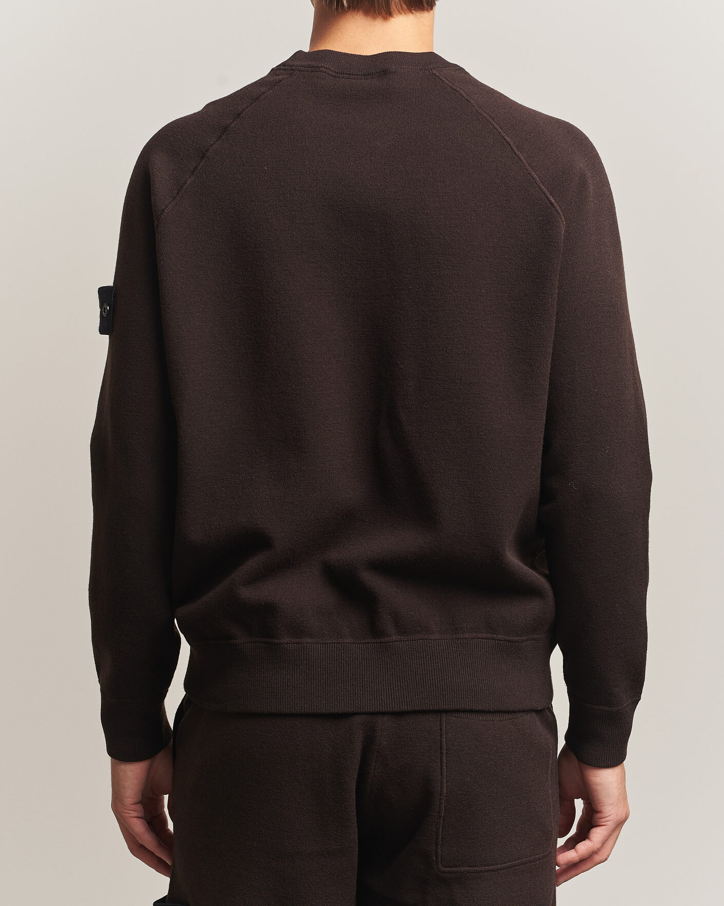 Homme | Pulls Et Tricots | Stone Island | Plush Stitch Stretch Wool Sweat Coal Grey