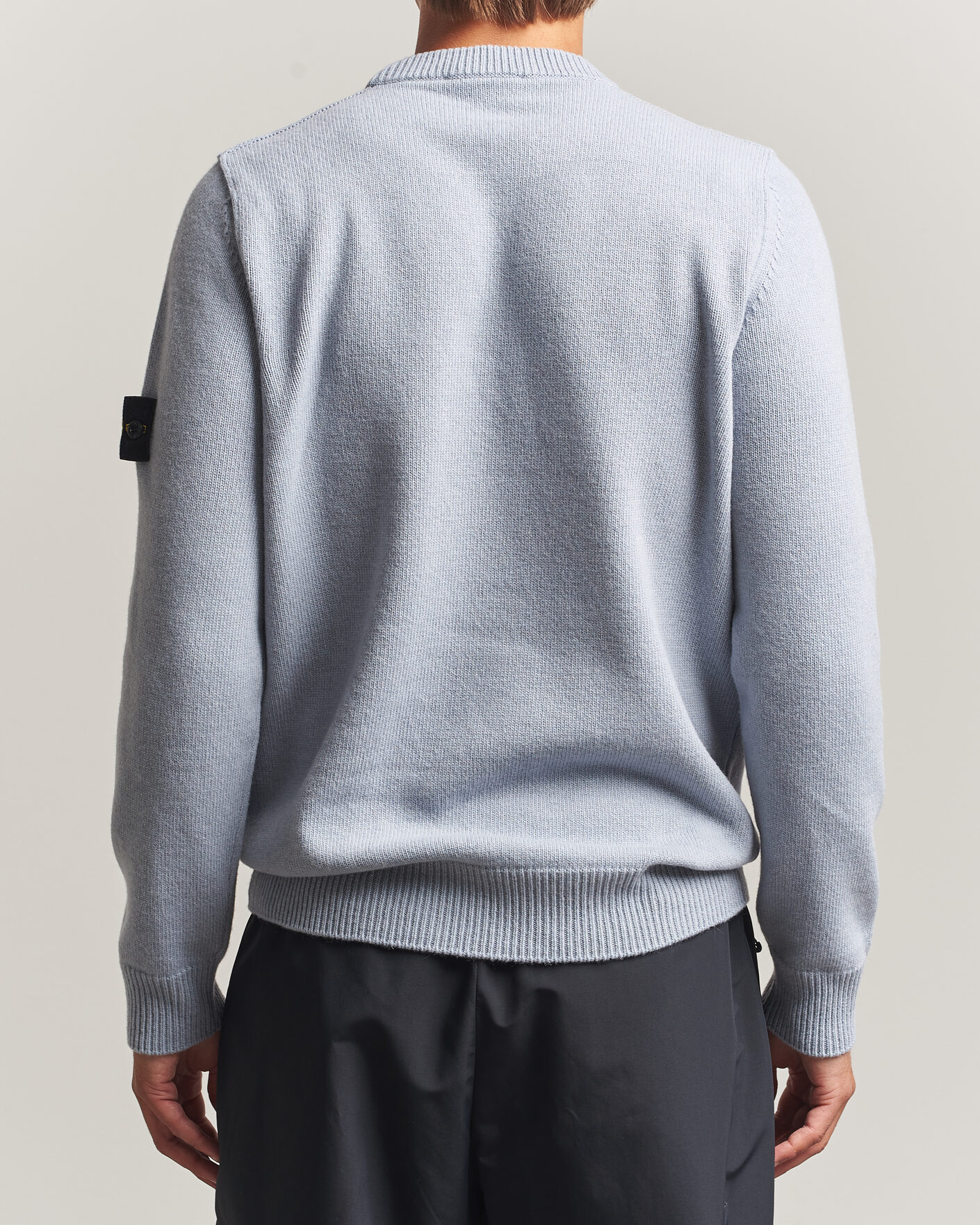 Homme | Pulls Et Tricots | Stone Island | Knitted Lambswool Crew Neck Ash Grey