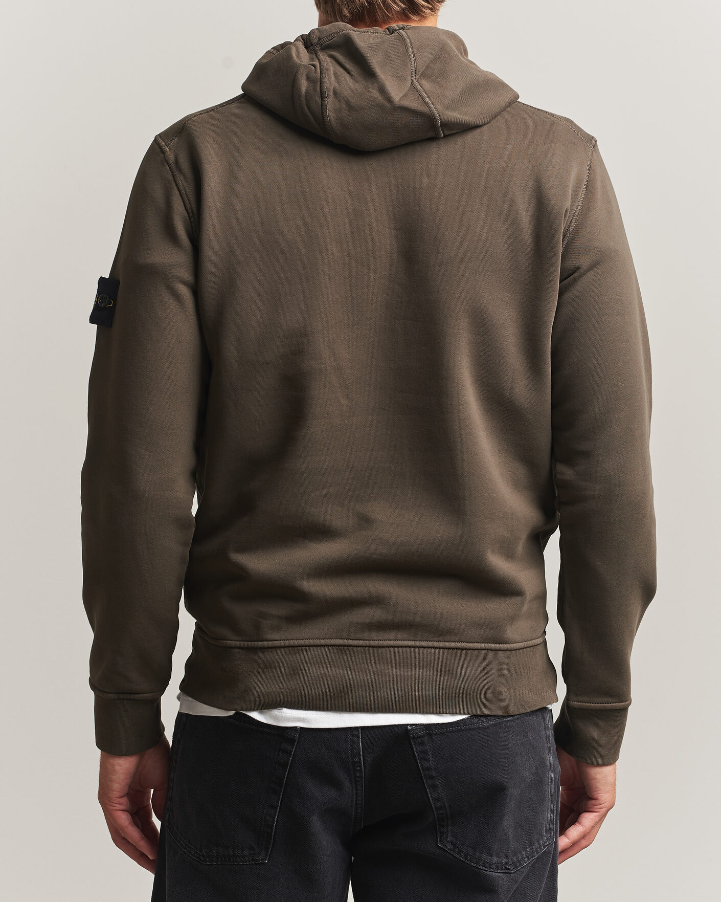Homme | Pulls Et Tricots | Stone Island | Garment Dyed Fleece Hood Coal Grey