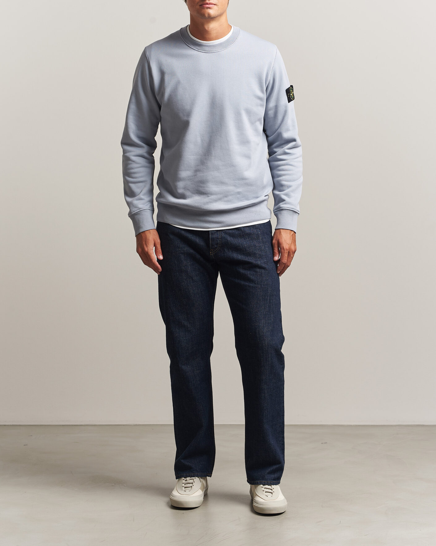 Homme | Pulls Et Tricots | Stone Island | Garment Dyed Fleece Sweatshirt Ash Grey