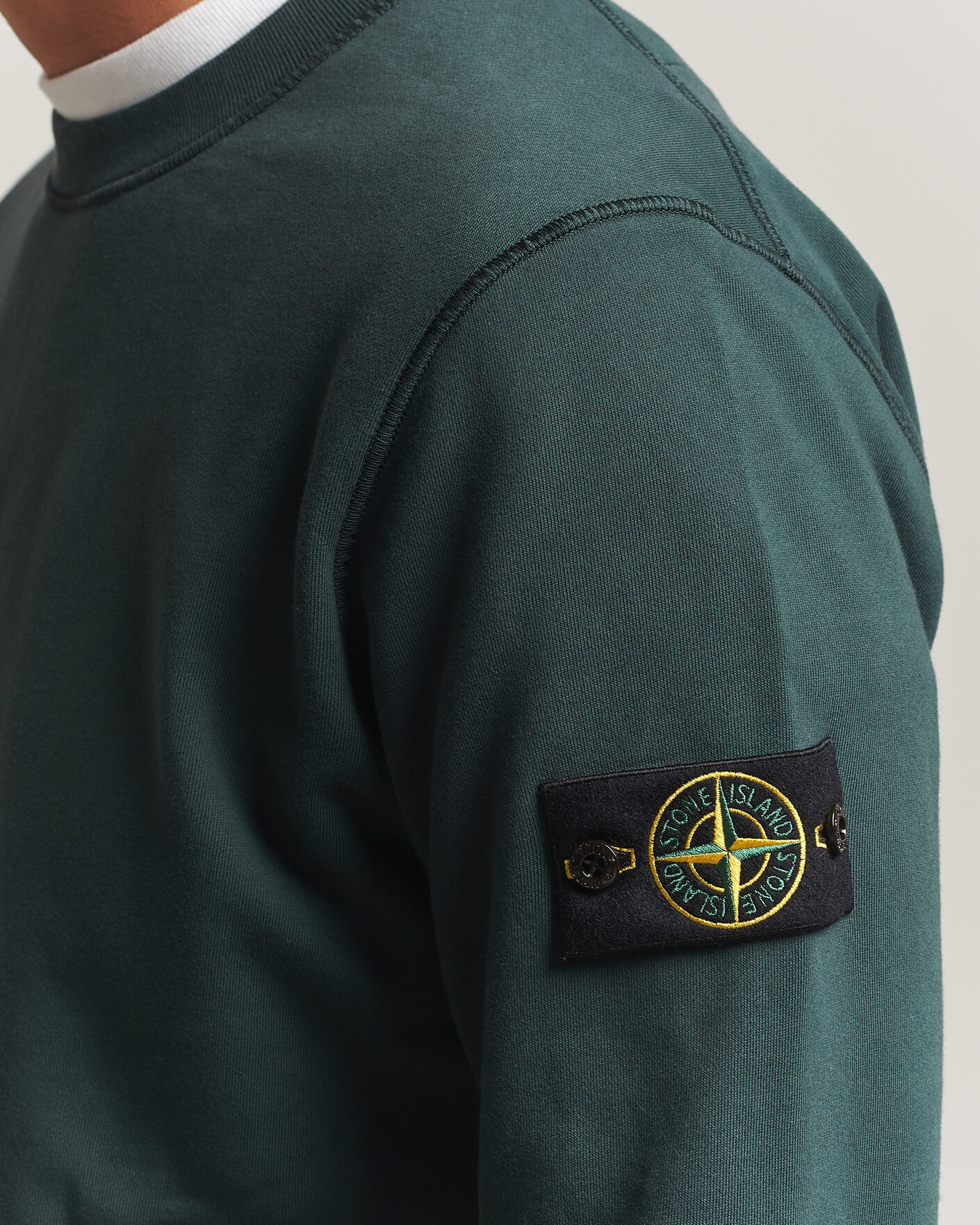 Homme | Pulls Et Tricots | Stone Island | Garment Dyed Fleece Sweatshirt Dark Green