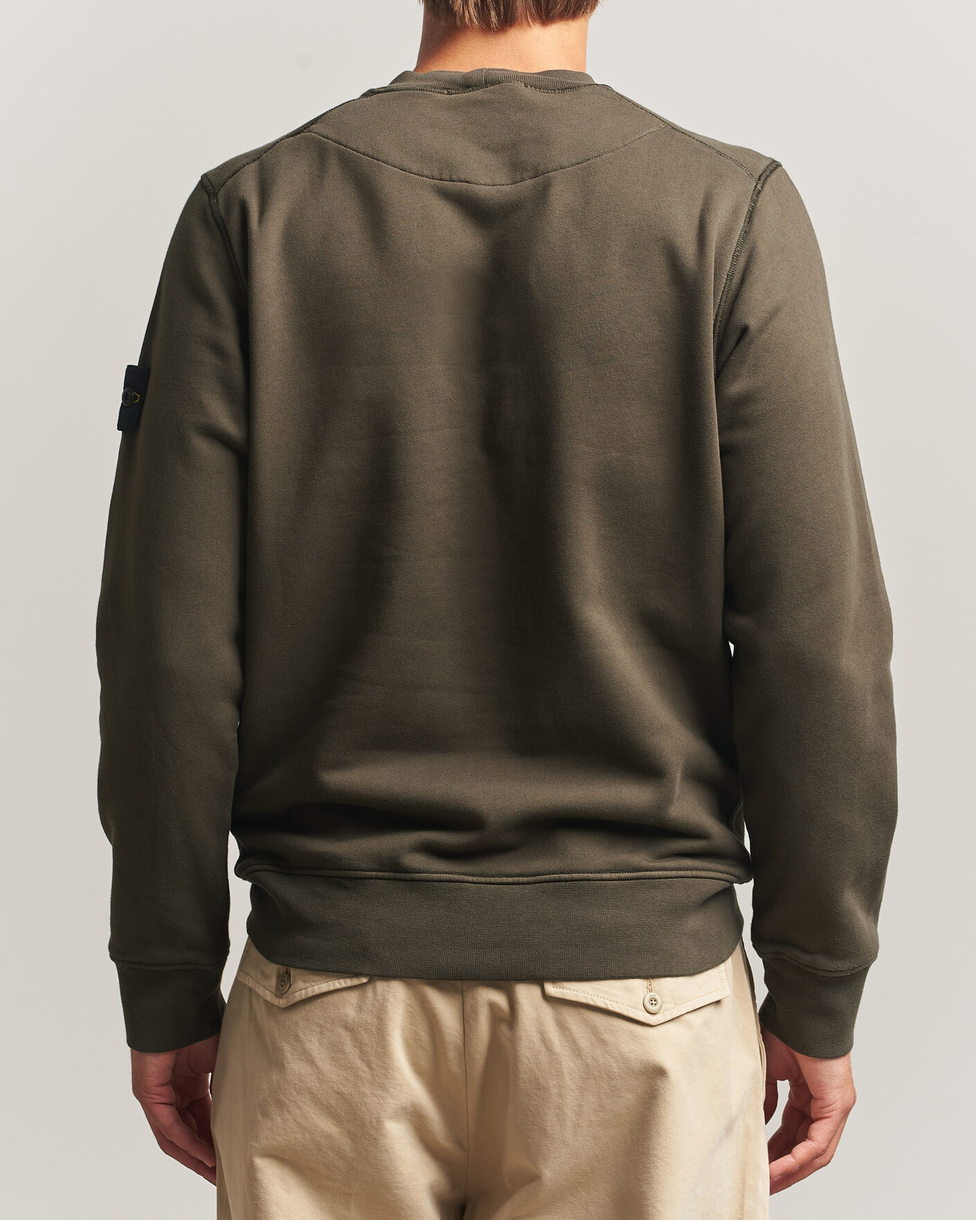 Homme | Pulls Et Tricots | Stone Island | Garment Dyed Fleece Sweatshirt Coal Grey