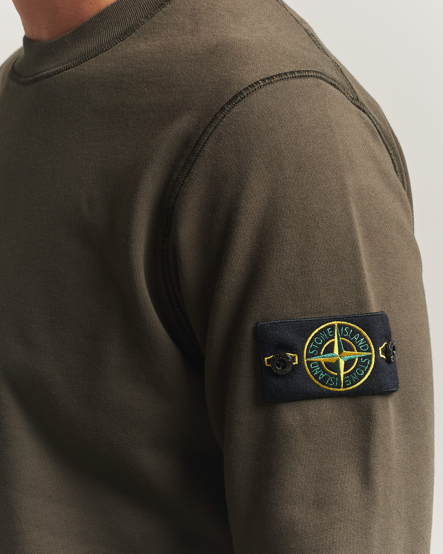 Homme | Pulls Et Tricots | Stone Island | Garment Dyed Fleece Sweatshirt Coal Grey