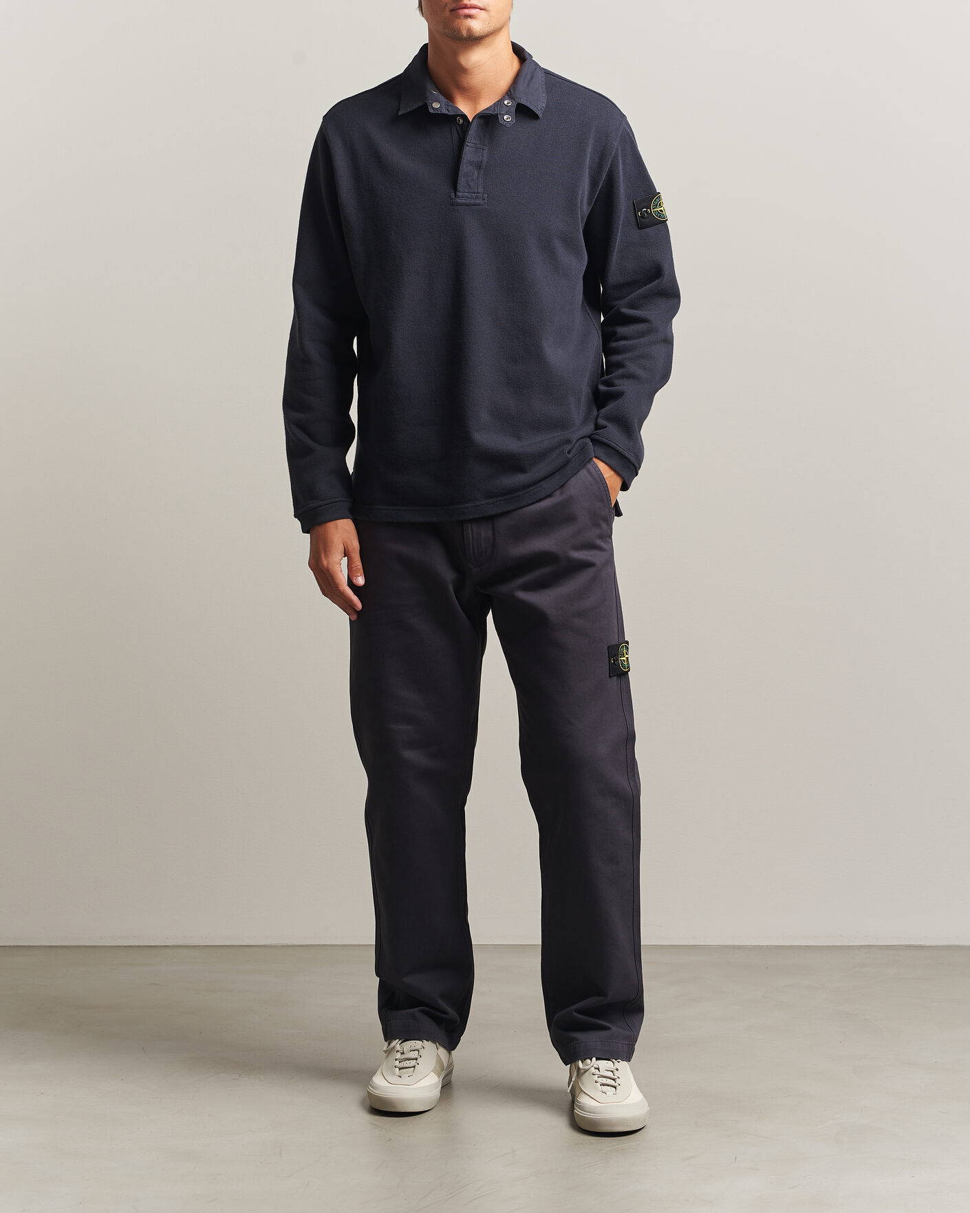 Homme | Pulls Et Tricots | Stone Island | Heavy Cotton Jersey Polo Blue Navy