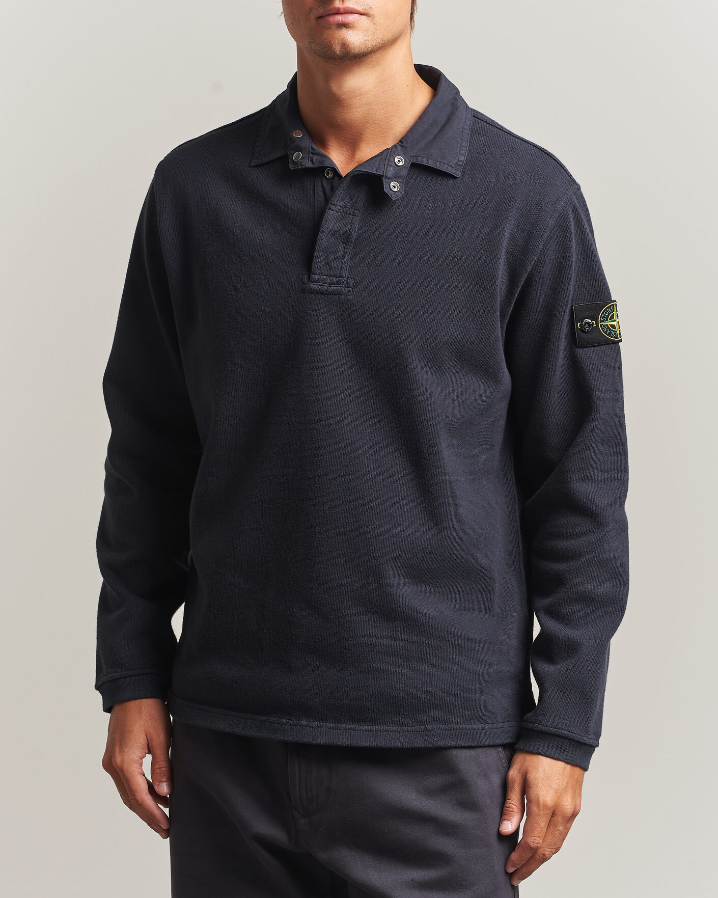 Homme | Pulls Et Tricots | Stone Island | Heavy Cotton Jersey Polo Blue Navy
