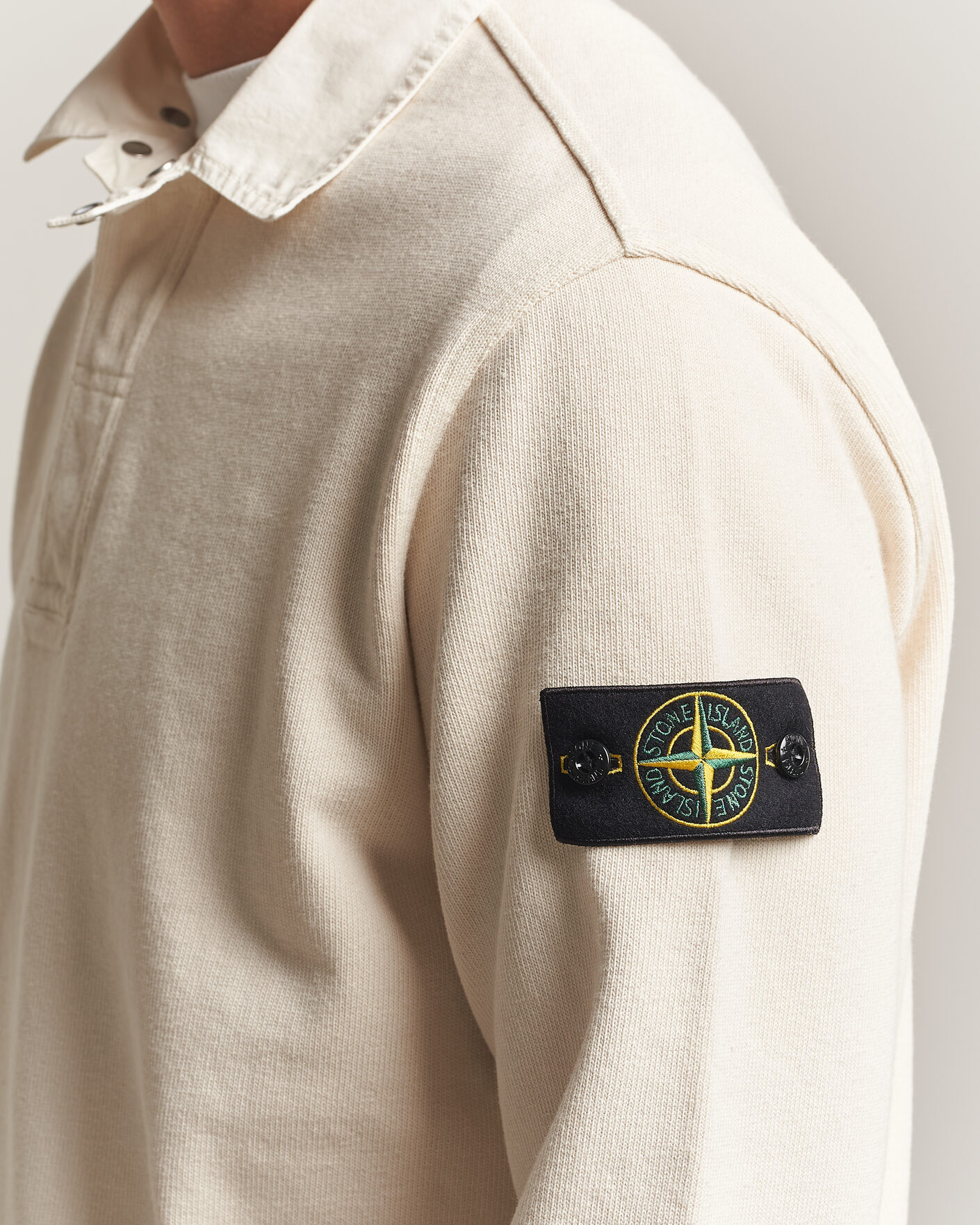 Homme | Pulls Et Tricots | Stone Island | Heavy Cotton Jersey Polo Ivory