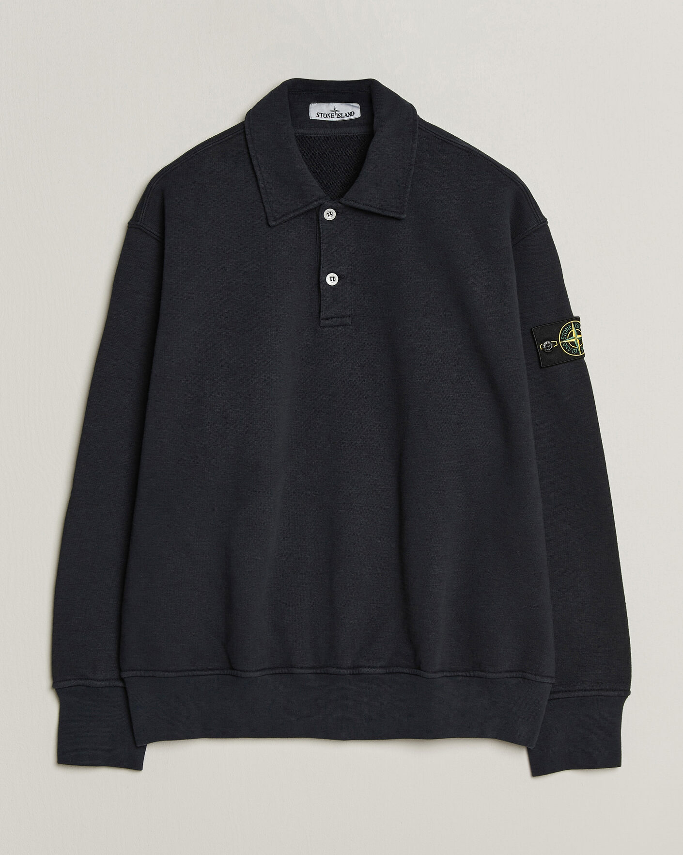 Homme | Pulls Et Tricots | Stone Island | Tubular Cotton Fleece Polo Navy Blue