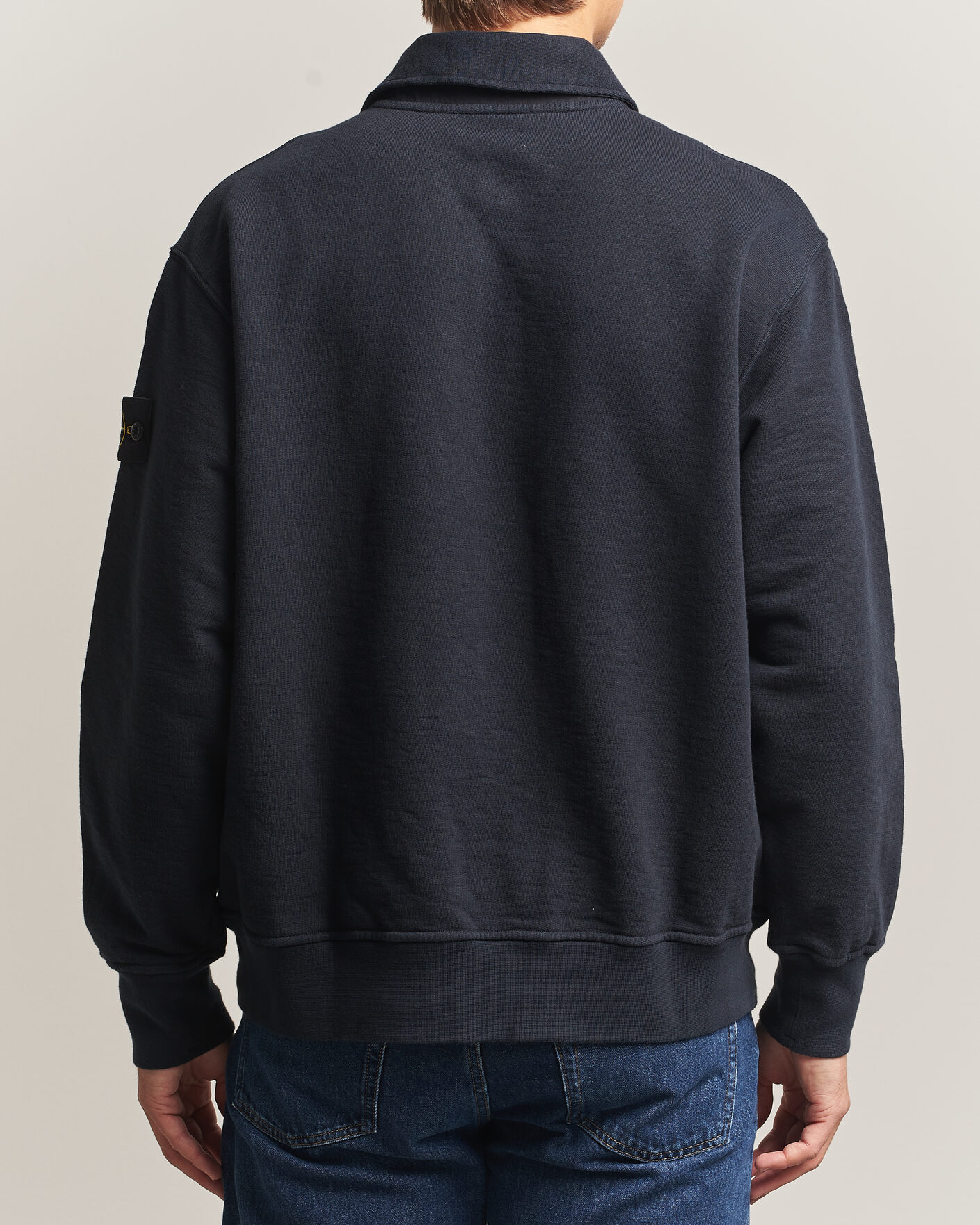 Homme | Pulls Et Tricots | Stone Island | Tubular Cotton Fleece Polo Navy Blue