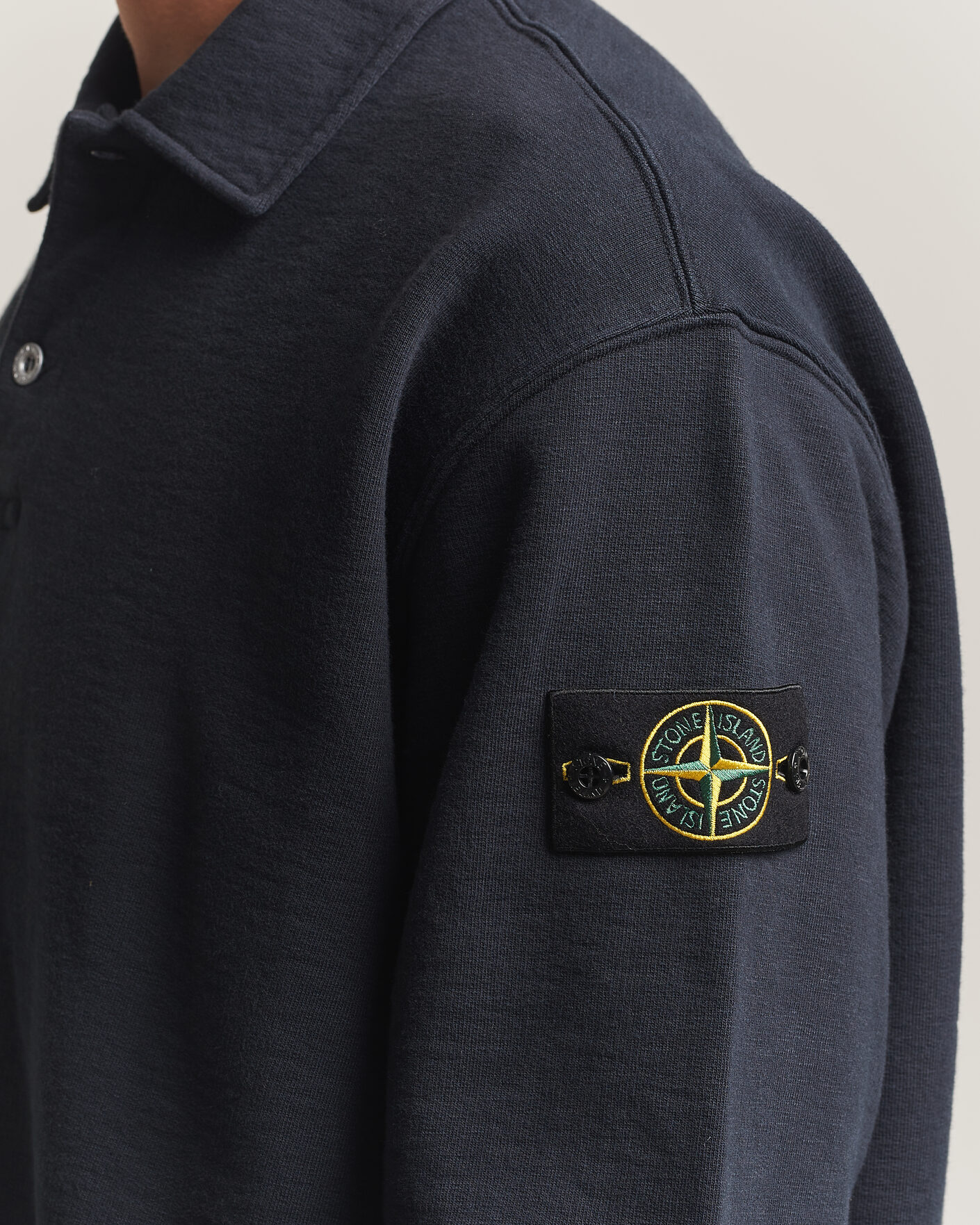 Homme | Pulls Et Tricots | Stone Island | Tubular Cotton Fleece Polo Navy Blue