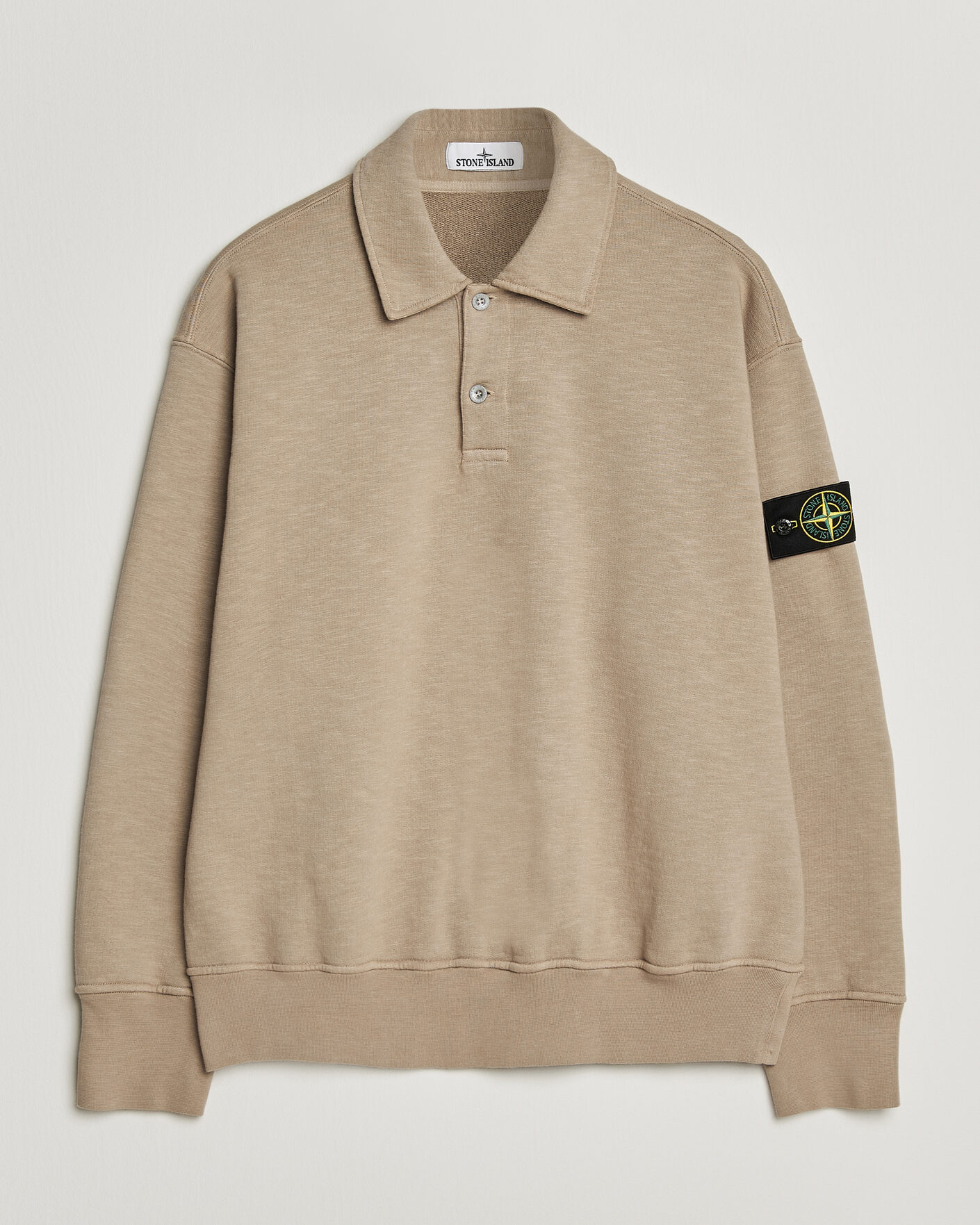 Homme | Pulls Et Tricots | Stone Island | Tubular Cotton Fleece Polo Biscuit