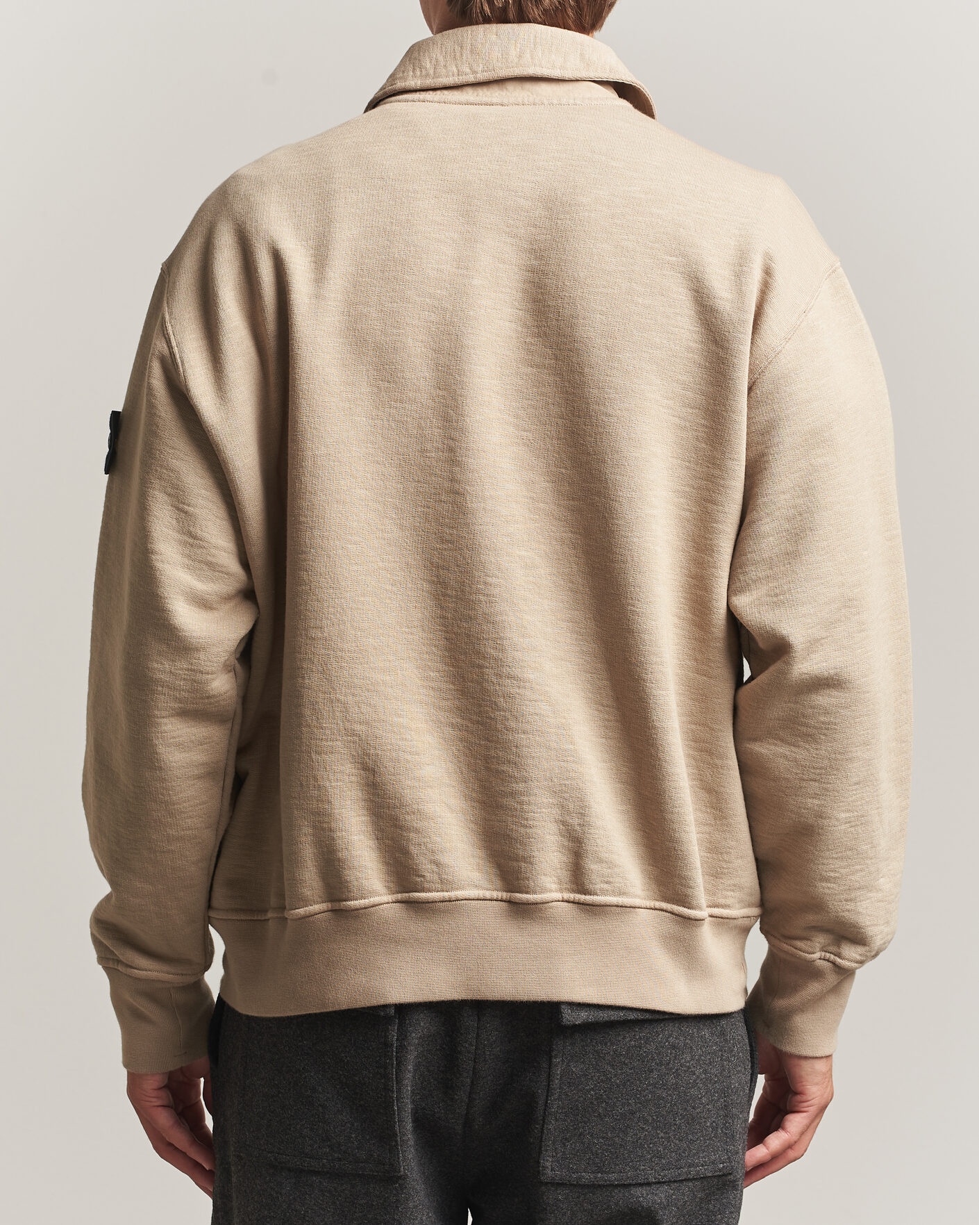 Homme | Pulls Et Tricots | Stone Island | Tubular Cotton Fleece Polo Biscuit