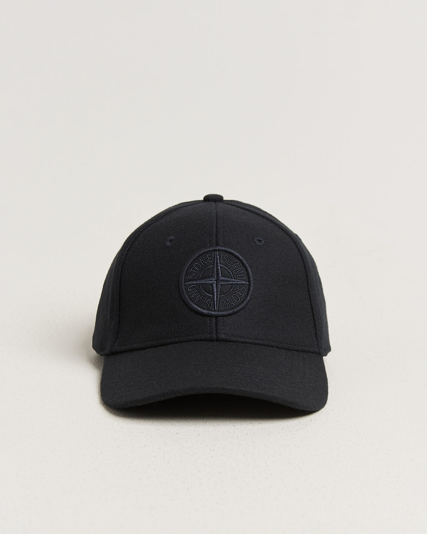 Homme | Bobs Et Casquettes | Stone Island | Wool/Nylon Flannel Cap Navy Blue