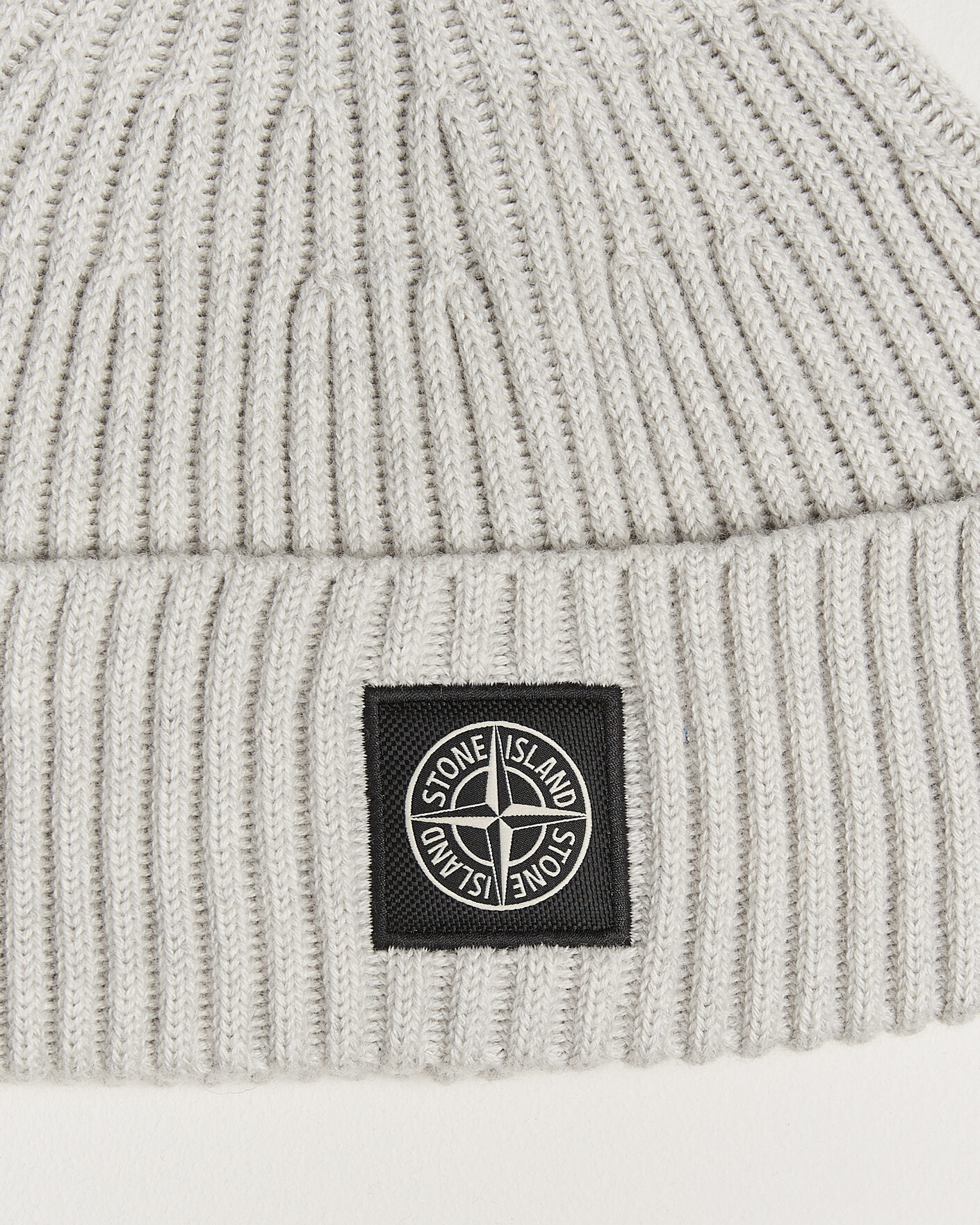 Homme | Bonnets | Stone Island | Full Rib Wool Hat Sand Melange